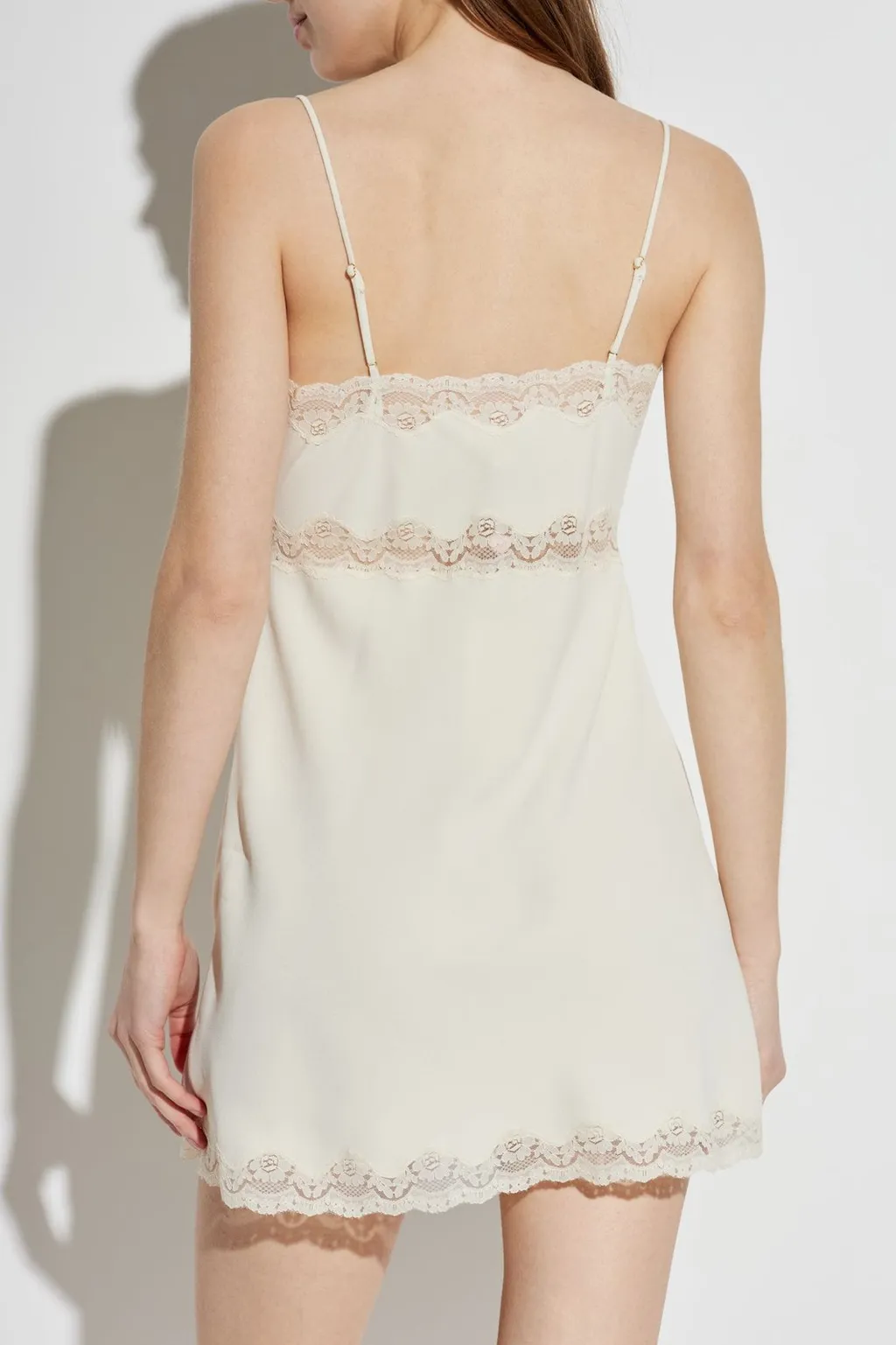 Cori Lace-Trim Mini Dress