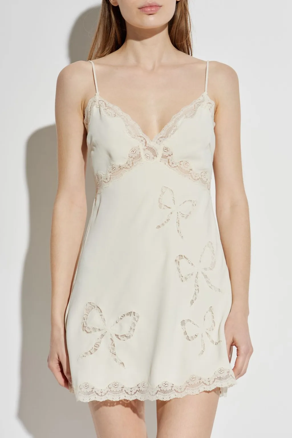 Cori Lace-Trim Mini Dress