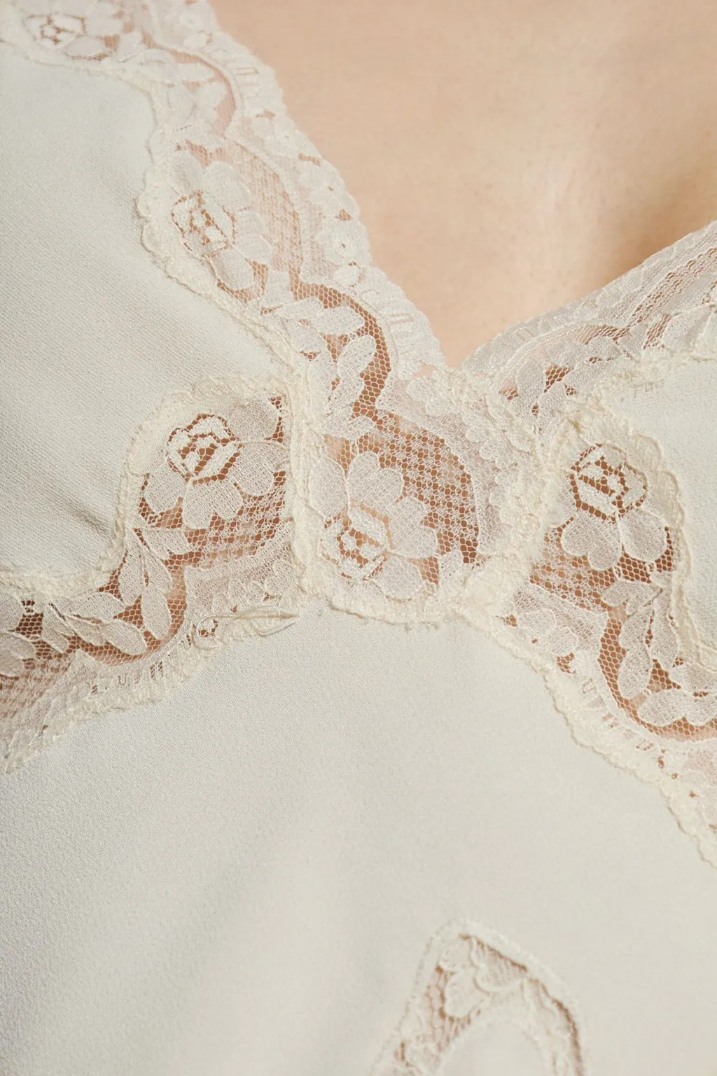 Cori Lace-Trim Mini Dress