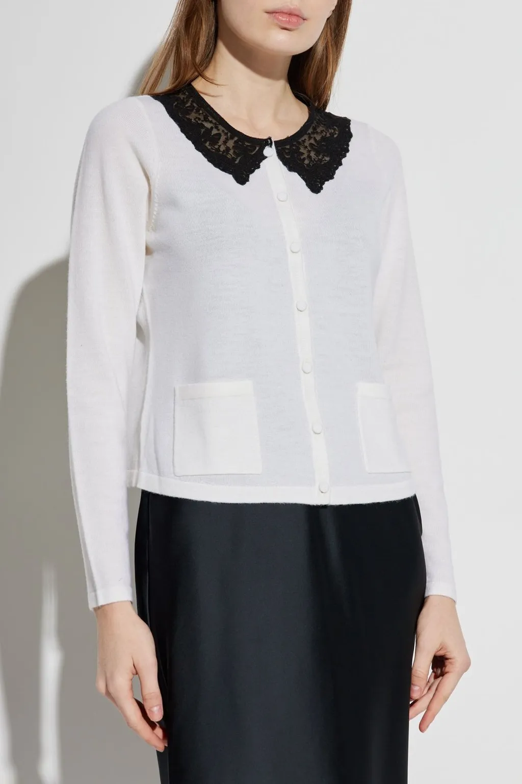 Lace-Collar Cardigan