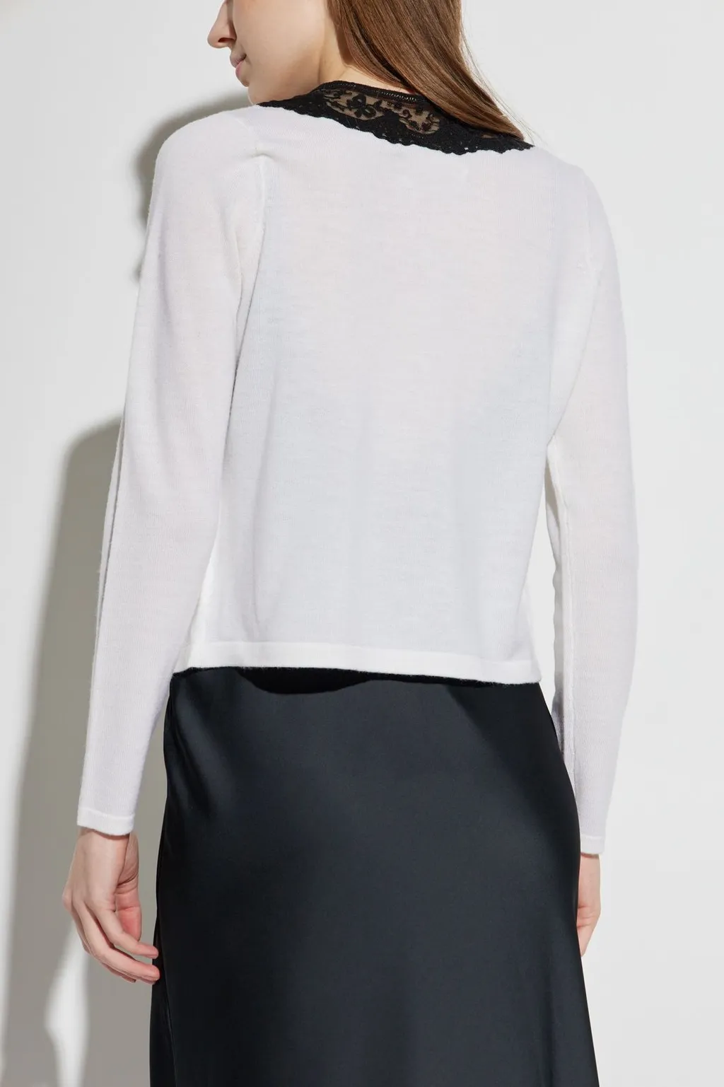 Lace-Collar Cardigan