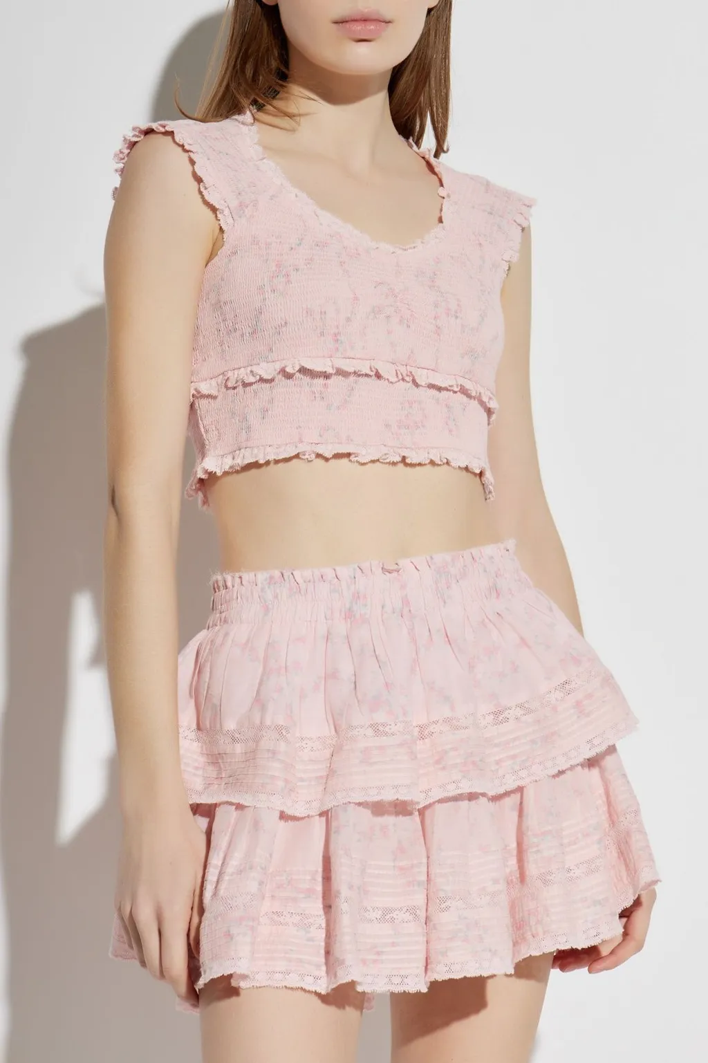 Cambron Ruffled Crop Top