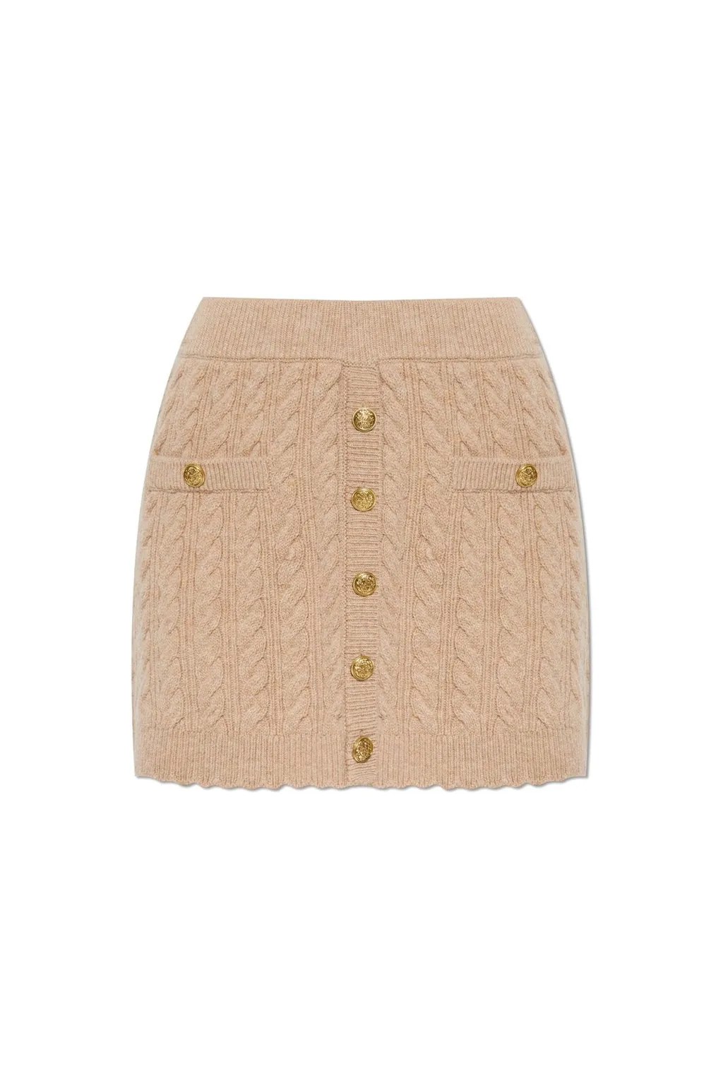 Berritt Cable-Knit Mini Skirt