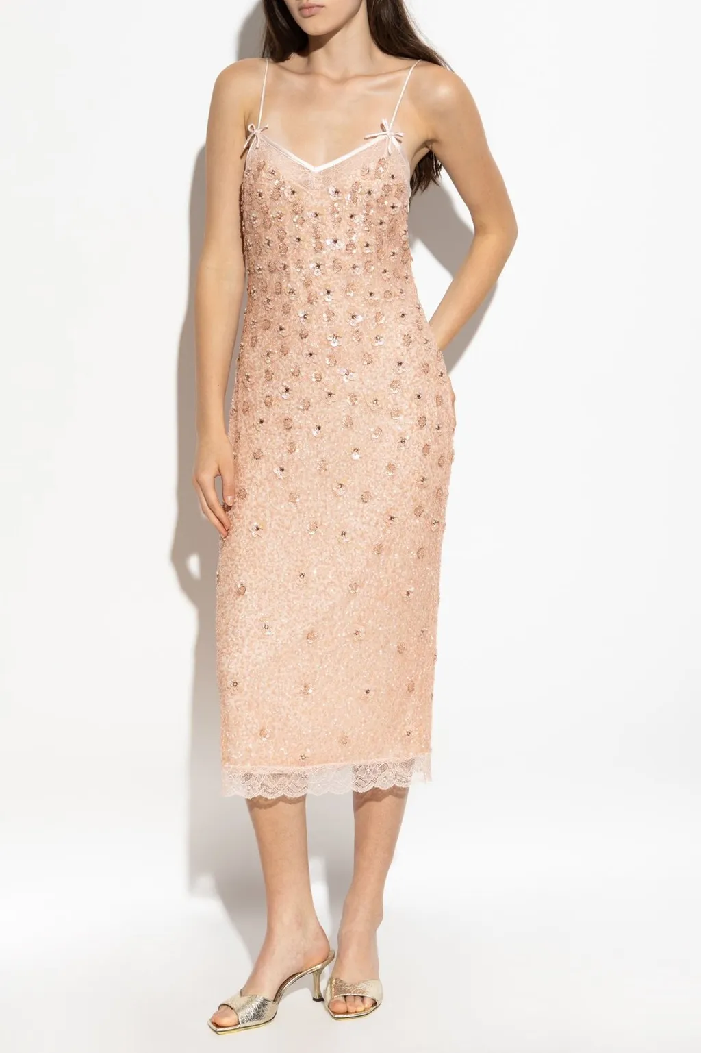 Mirrian Embellished Midi Dress