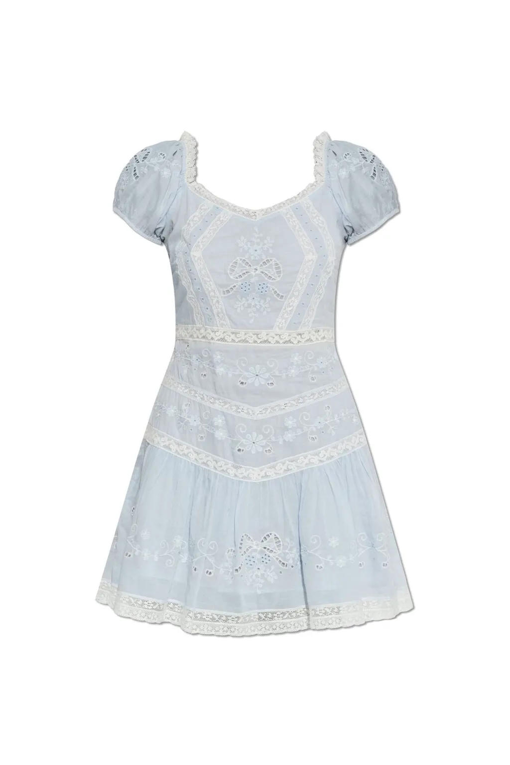 Belvine Embroidered Mini Dress