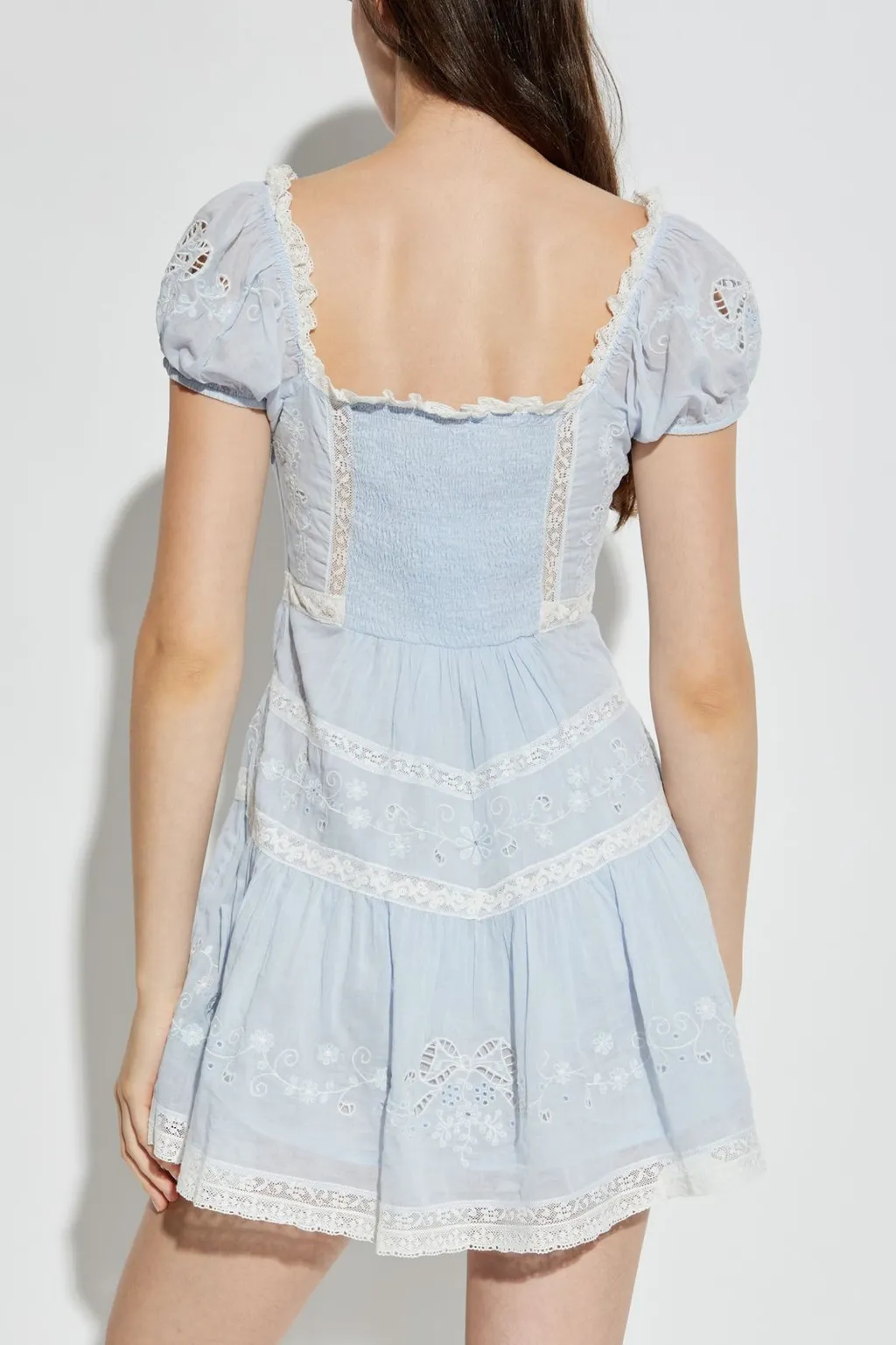 Belvine Embroidered Mini Dress
