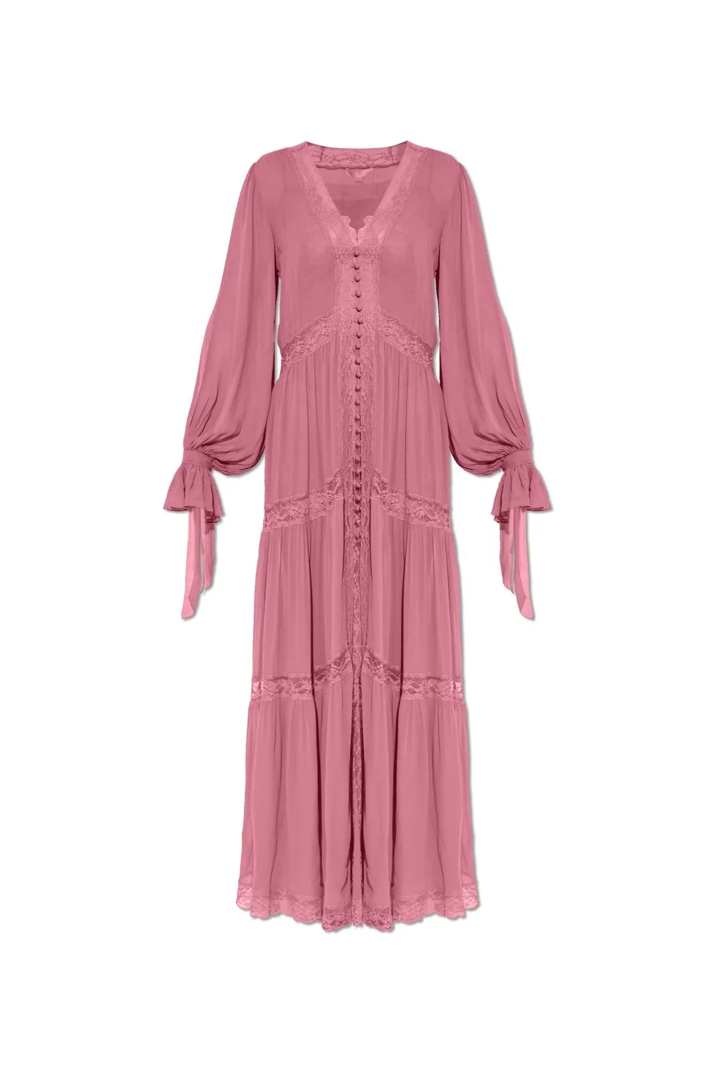 Lyvienne Lace-Trim Maxi Dress