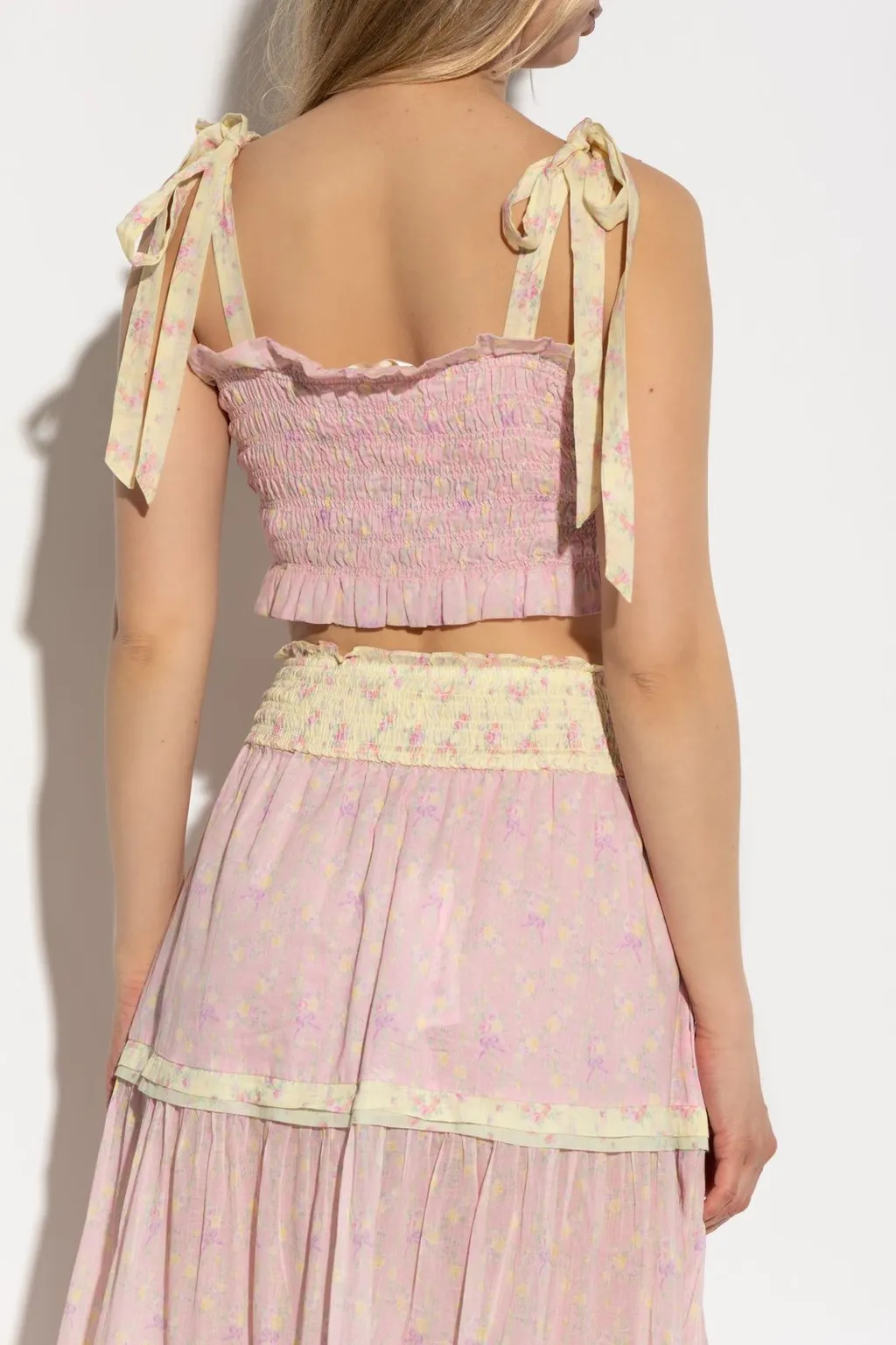 Corbin Smocked Crop Top