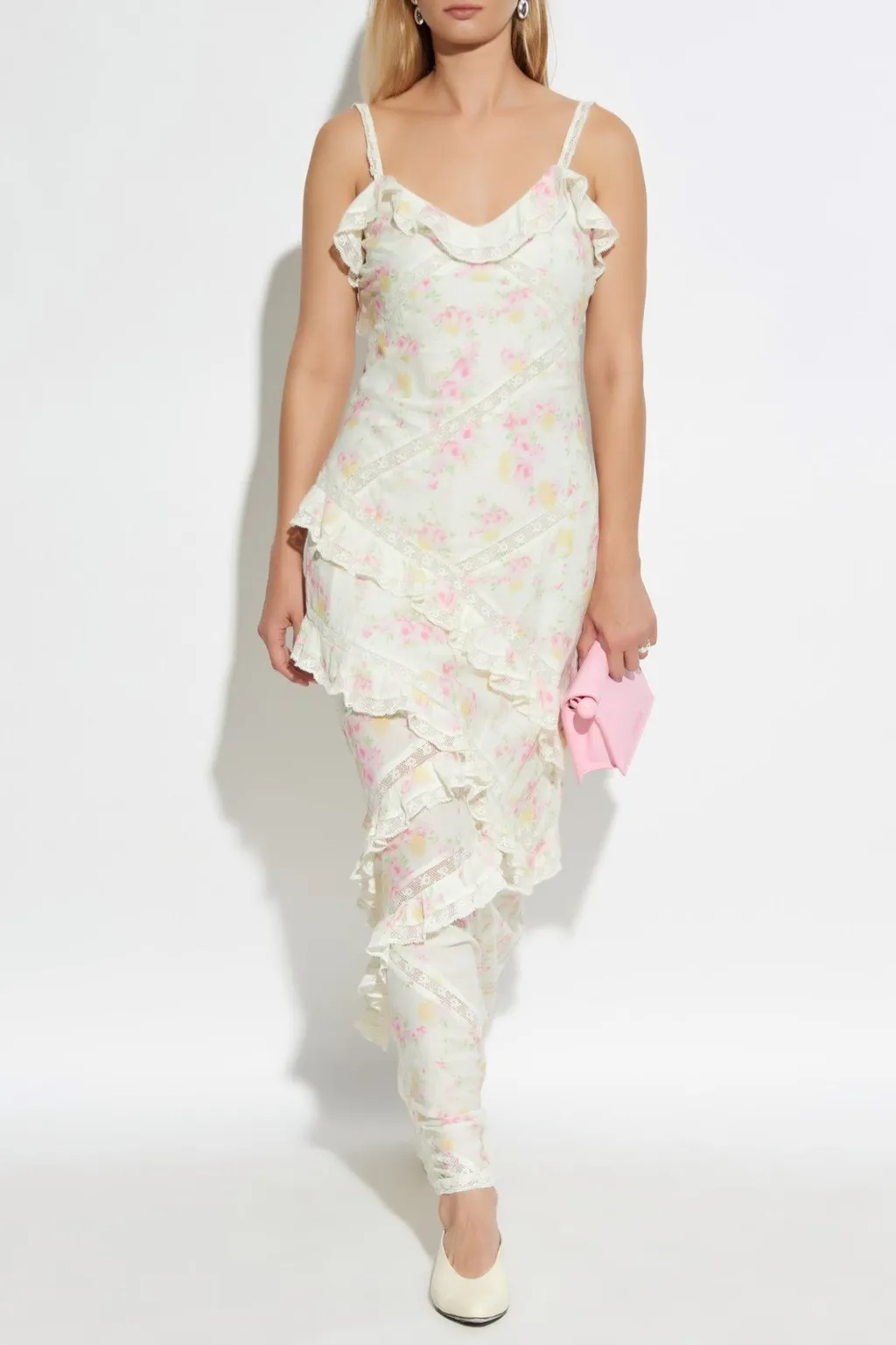 Nocelle Ruffled Maxi Dress