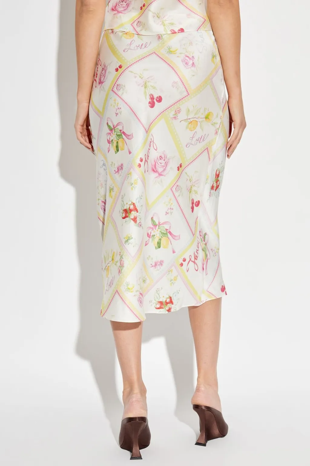 Floral Print Midi Skirt