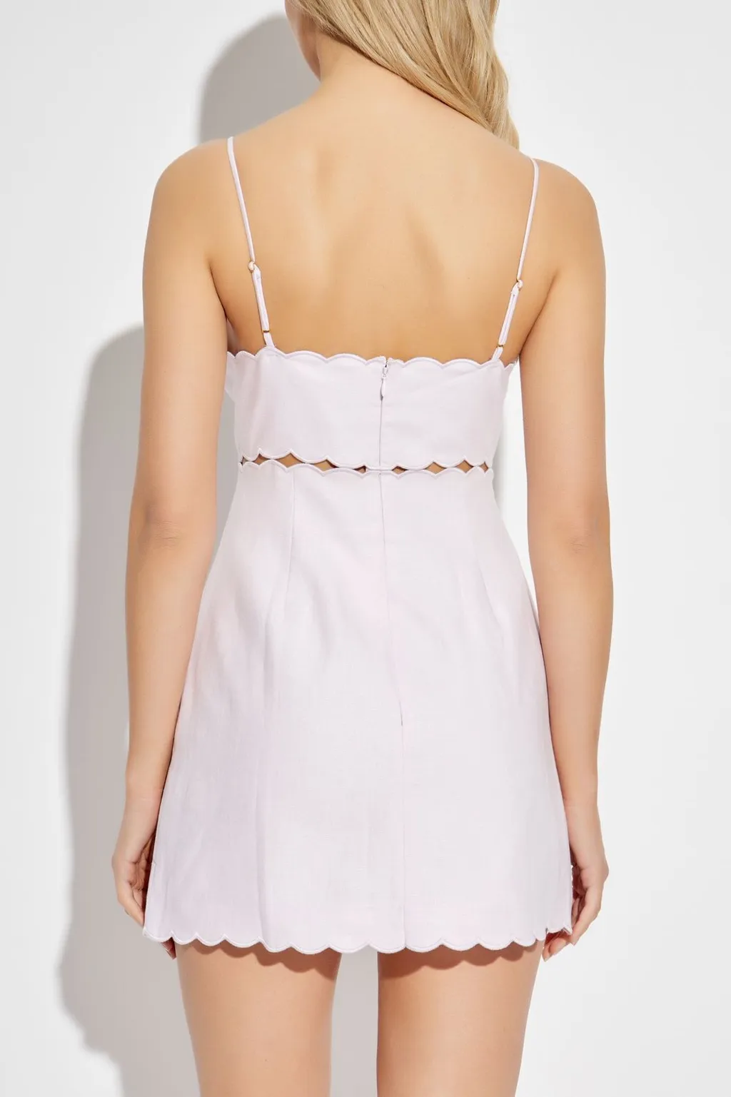 Scalloped Mini Dress