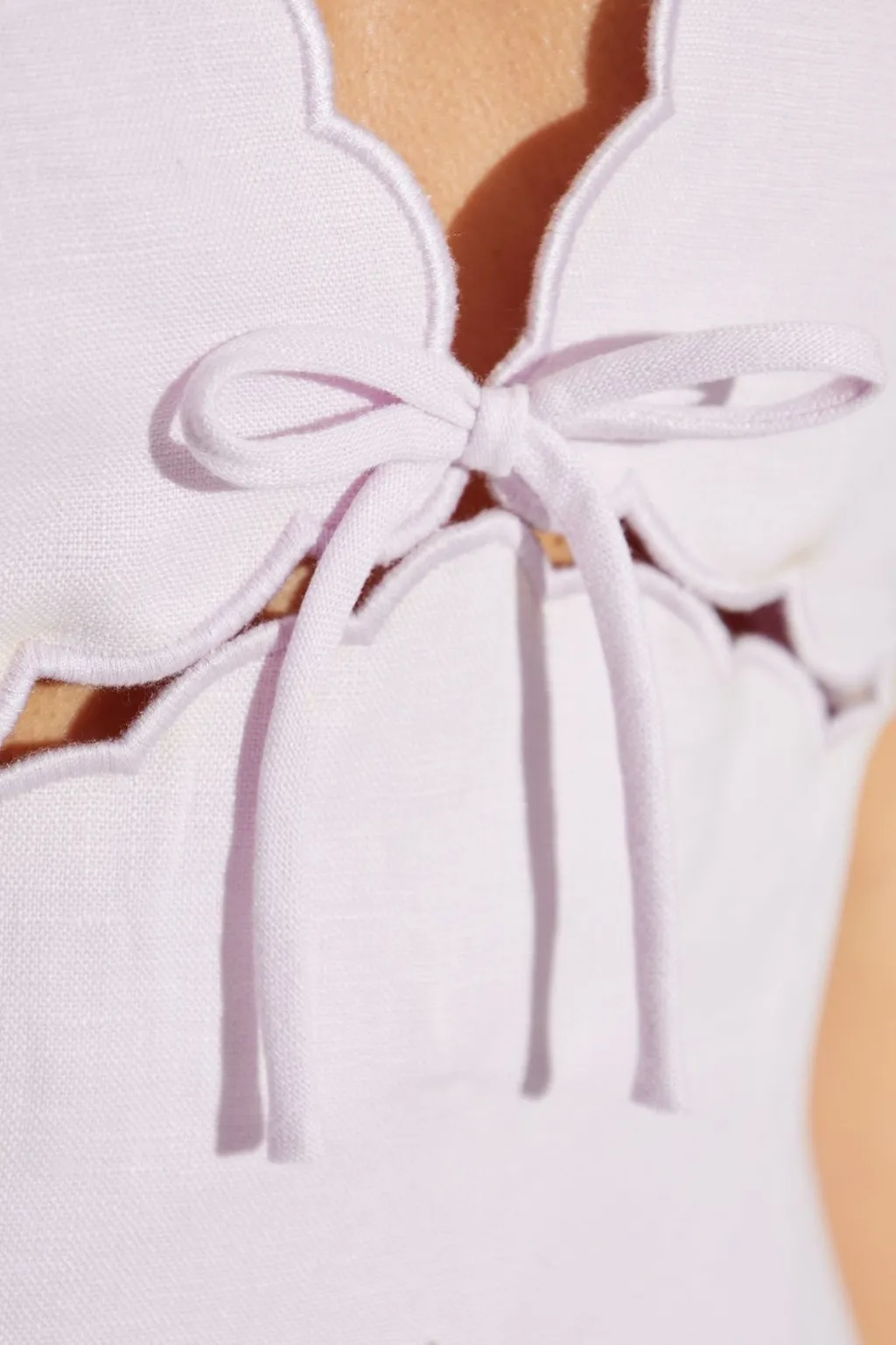Scalloped Mini Dress