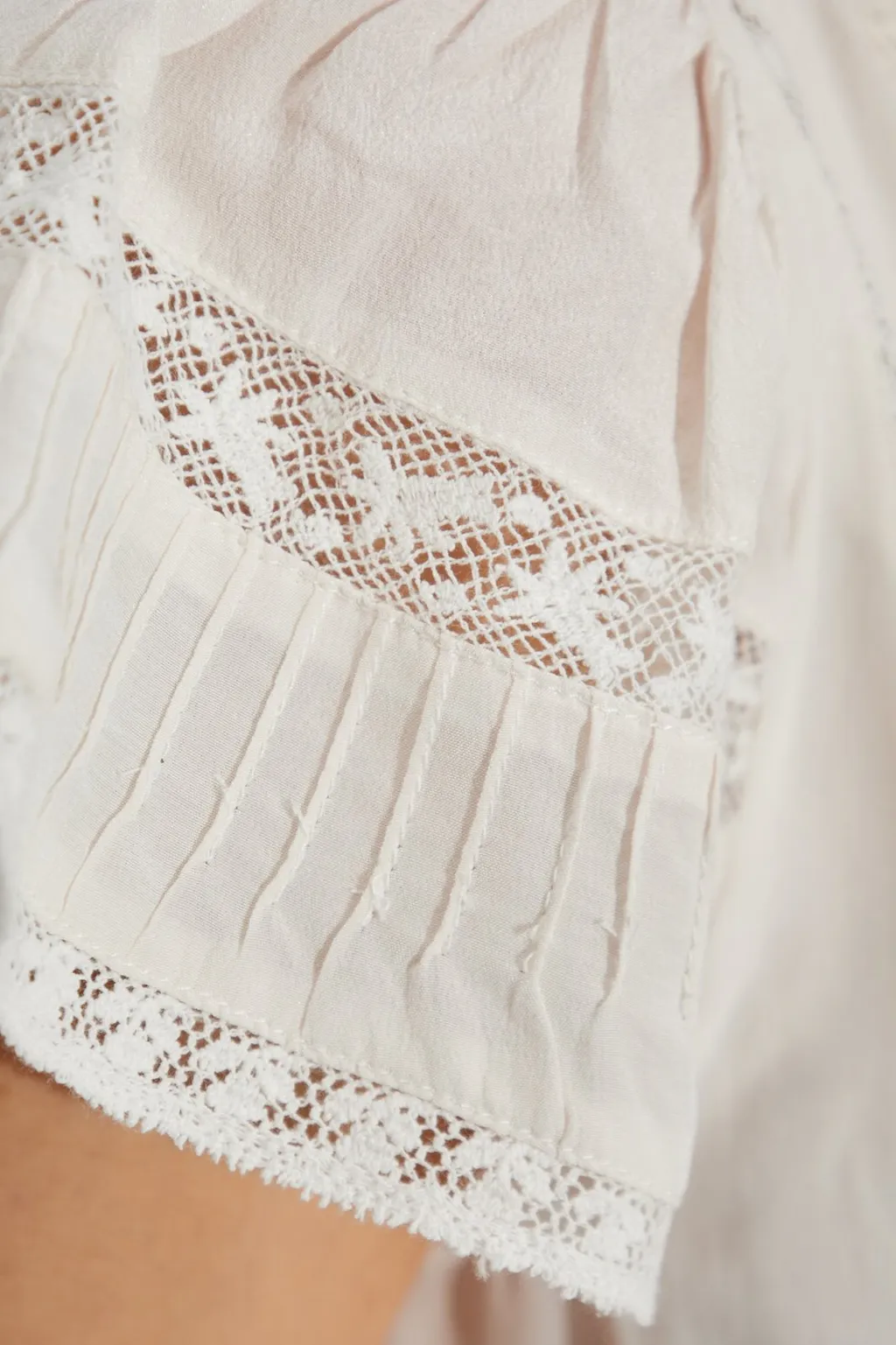Lace Trim Midi Dress