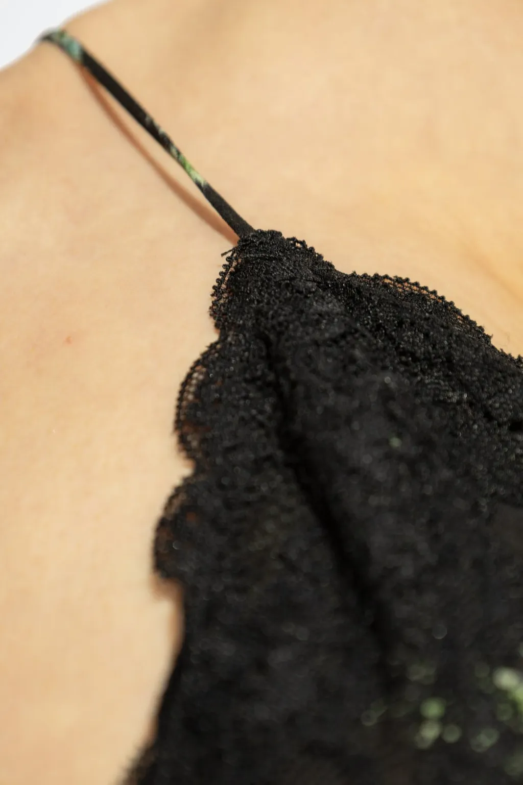 Floral Lace Trim Camisole Top