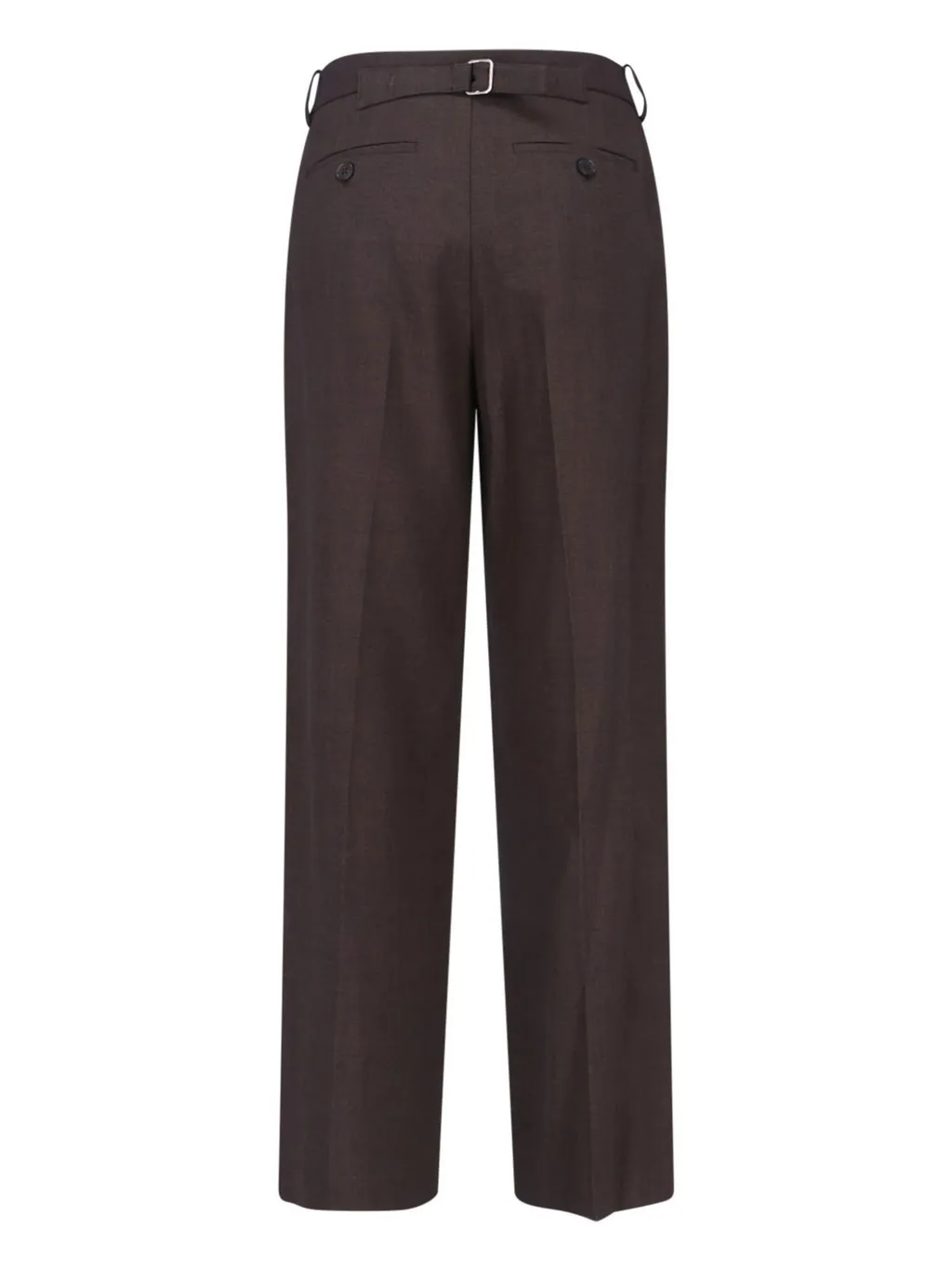 Pleated Straight-Leg Trousers