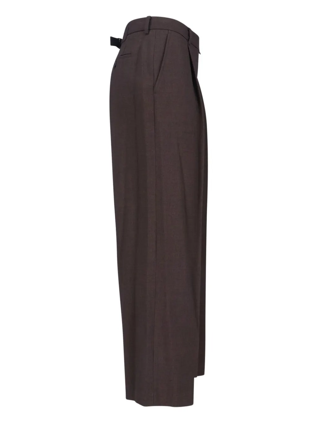 Pleated Straight-Leg Trousers