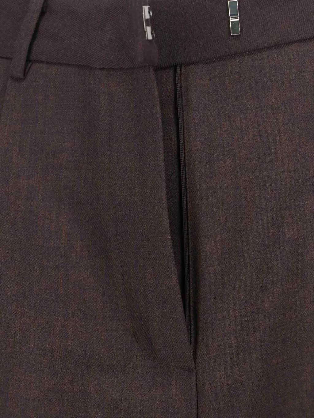 Pleated Straight-Leg Trousers