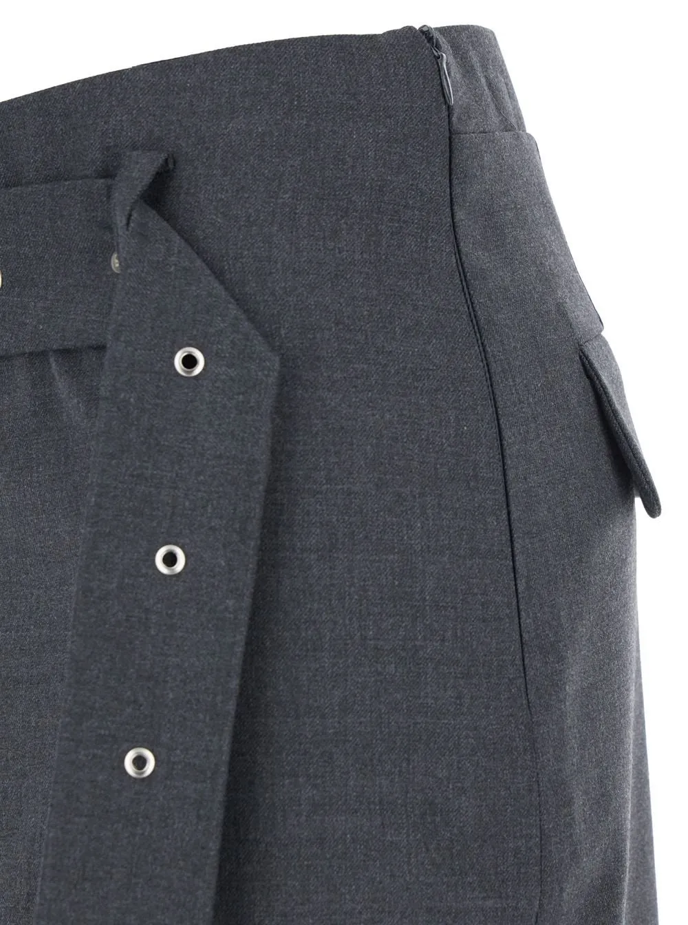 Belted Midi Skirt