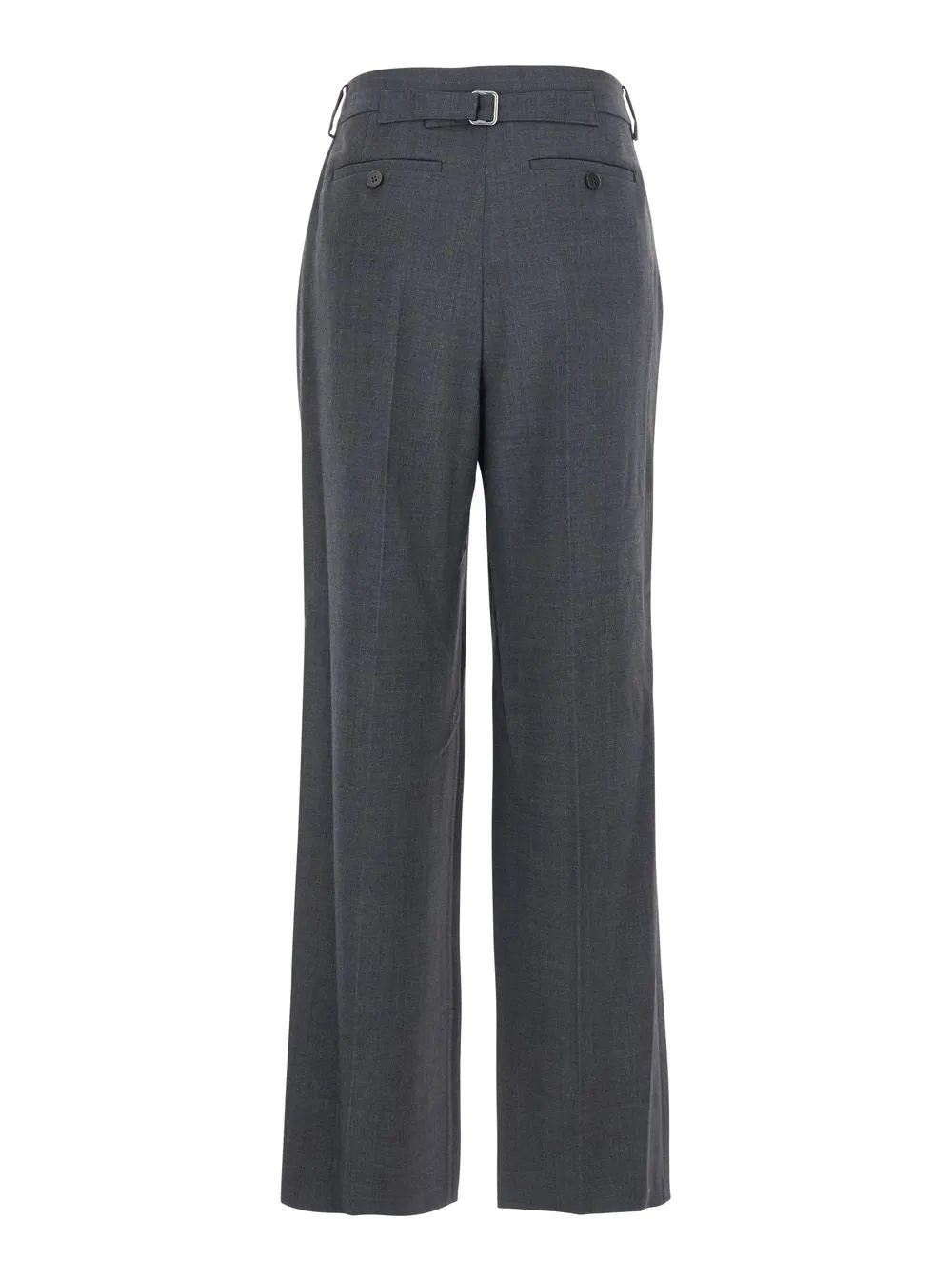 Buckled Wide-Leg Pants