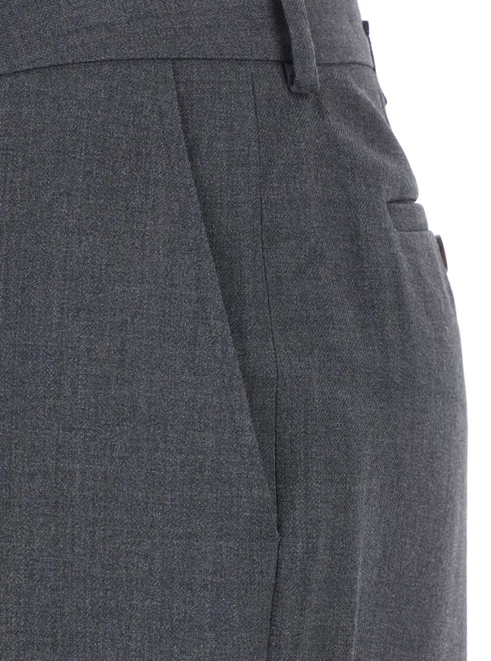 Buckled Wide-Leg Pants