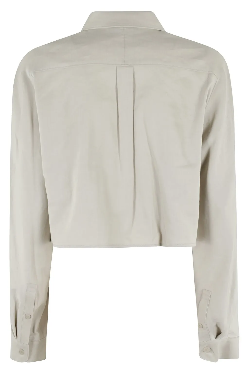 Cropped Button-Up Shirt