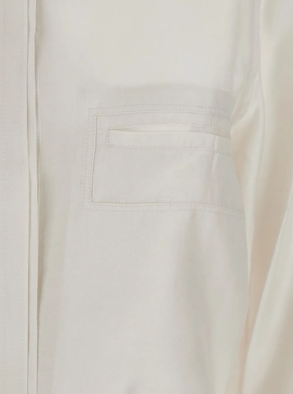 Shirt With Collar And Rear Strap