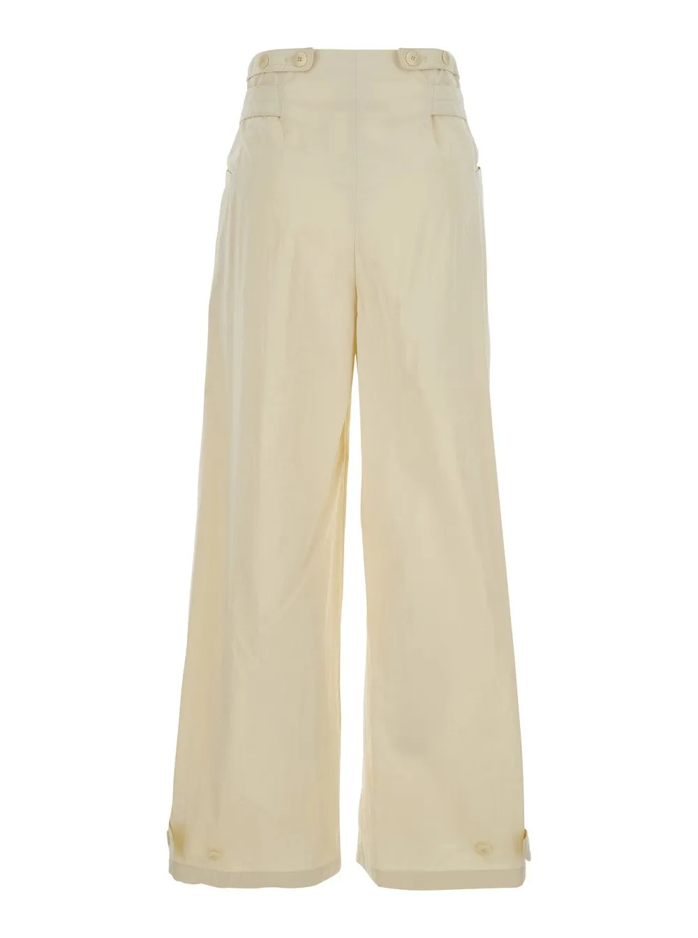Double Belt Pleated Pants