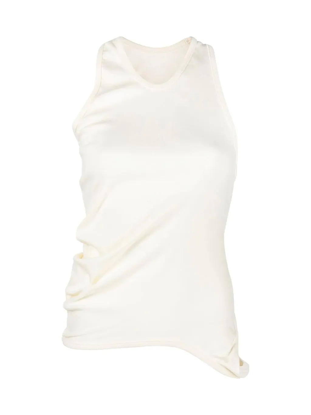 Asymmetric Ruched Tank Top