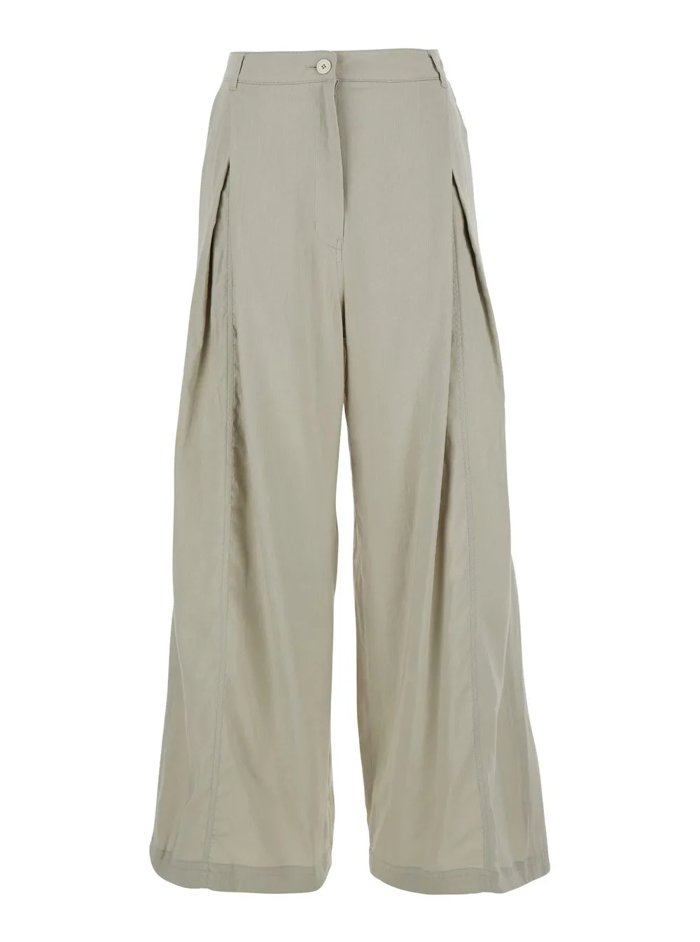 Palazzo Pants With Front Pleats
