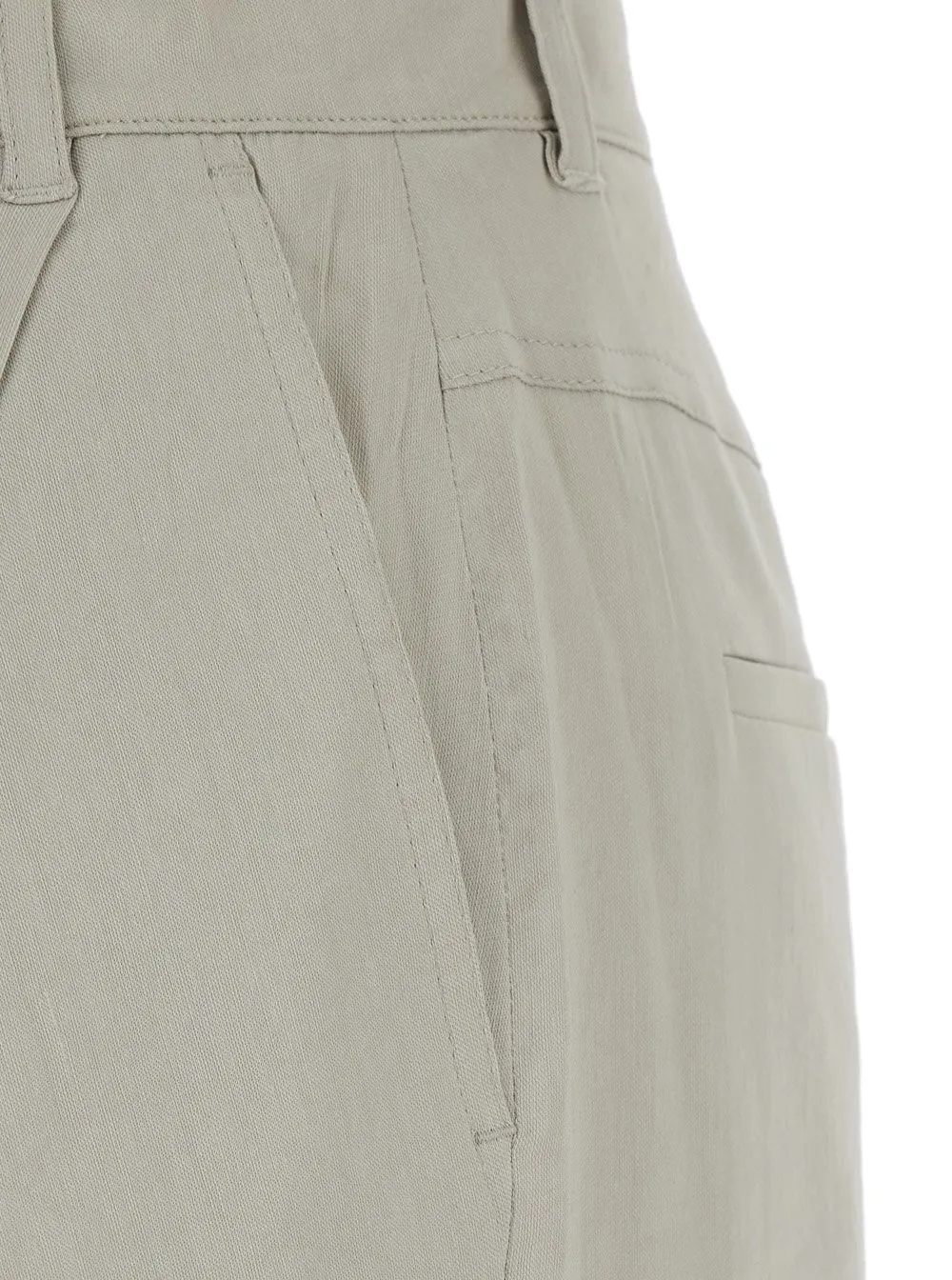 Palazzo Pants With Front Pleats