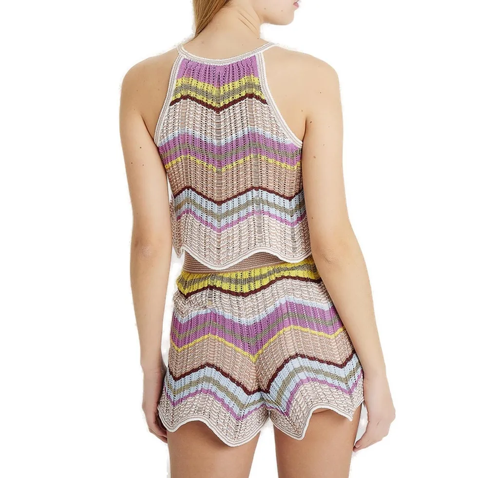 Striped Crochet Top