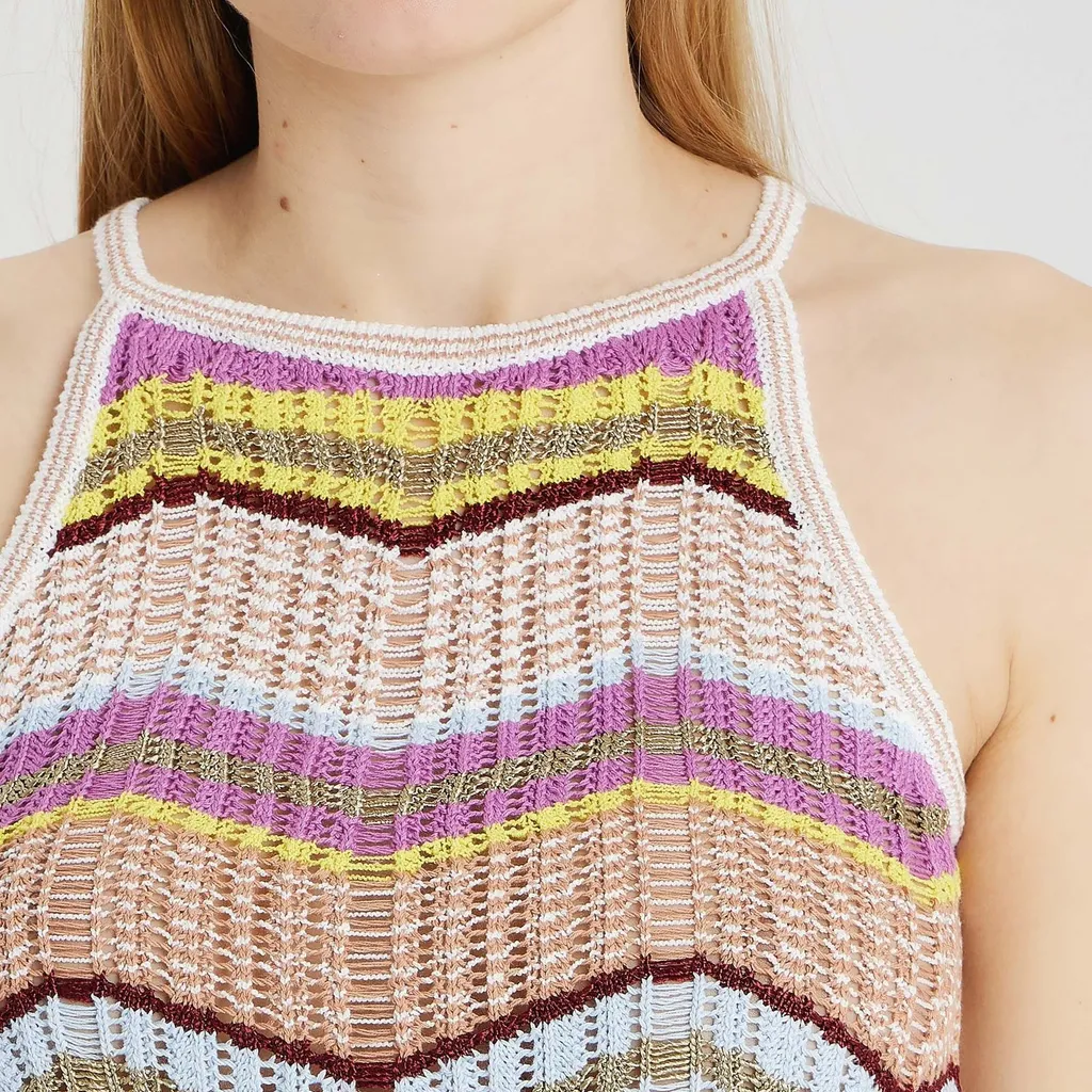 Striped Crochet Top