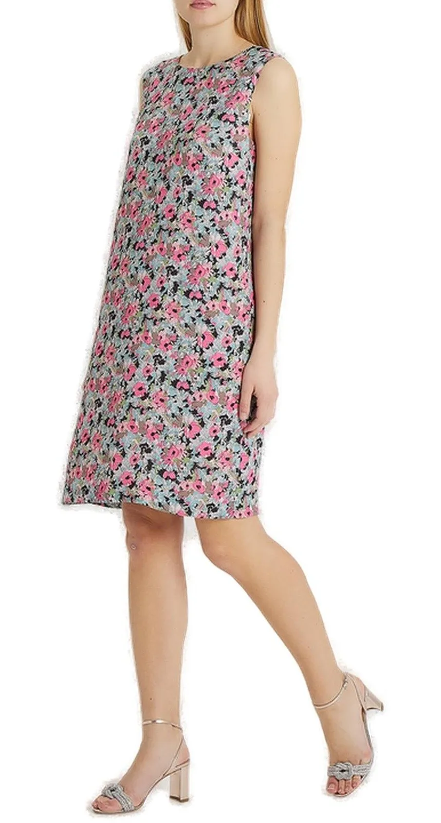 Floral Printed Sleeveless Dress