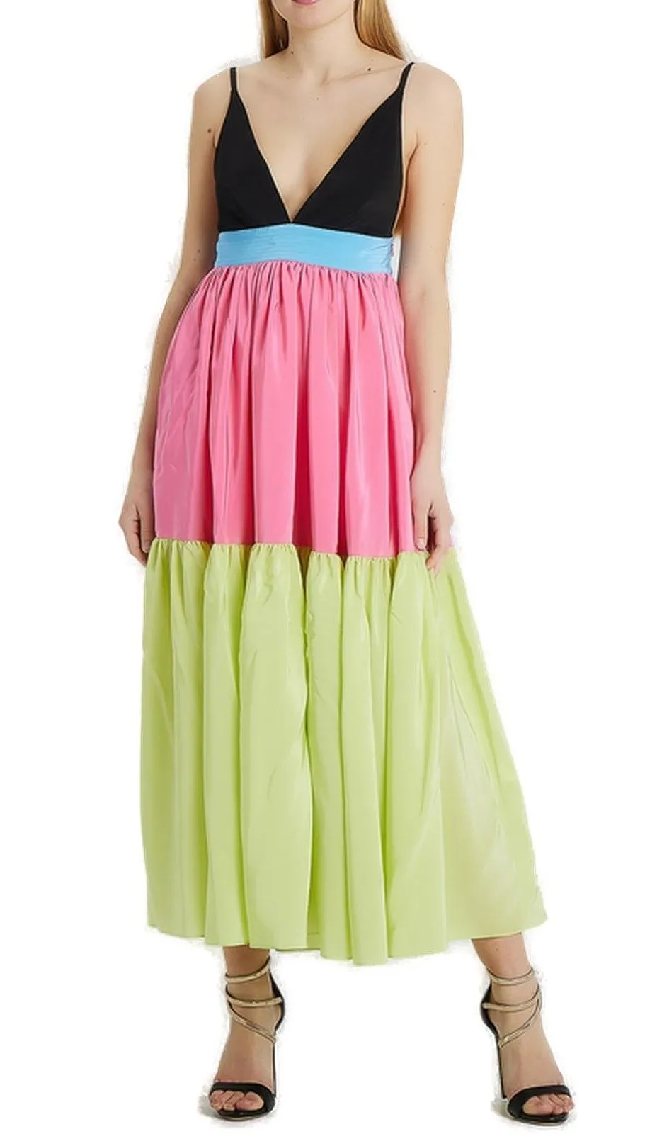 V-Neck Sleeveless Maxi Dress