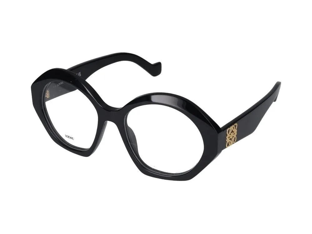 Anagram Logo Plaque Round Frame Glasses