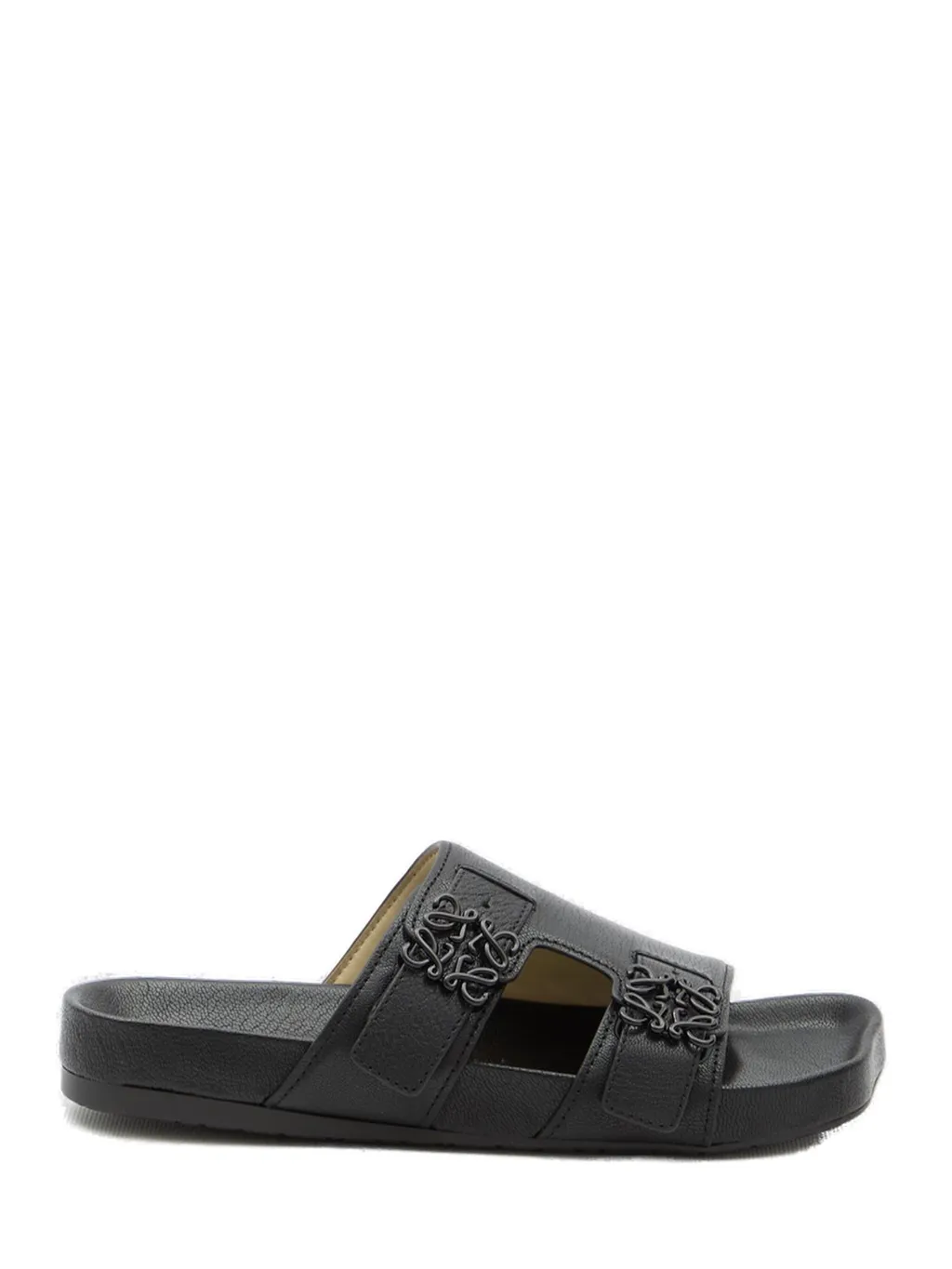 Logo-Plaque Slip-On Sandals