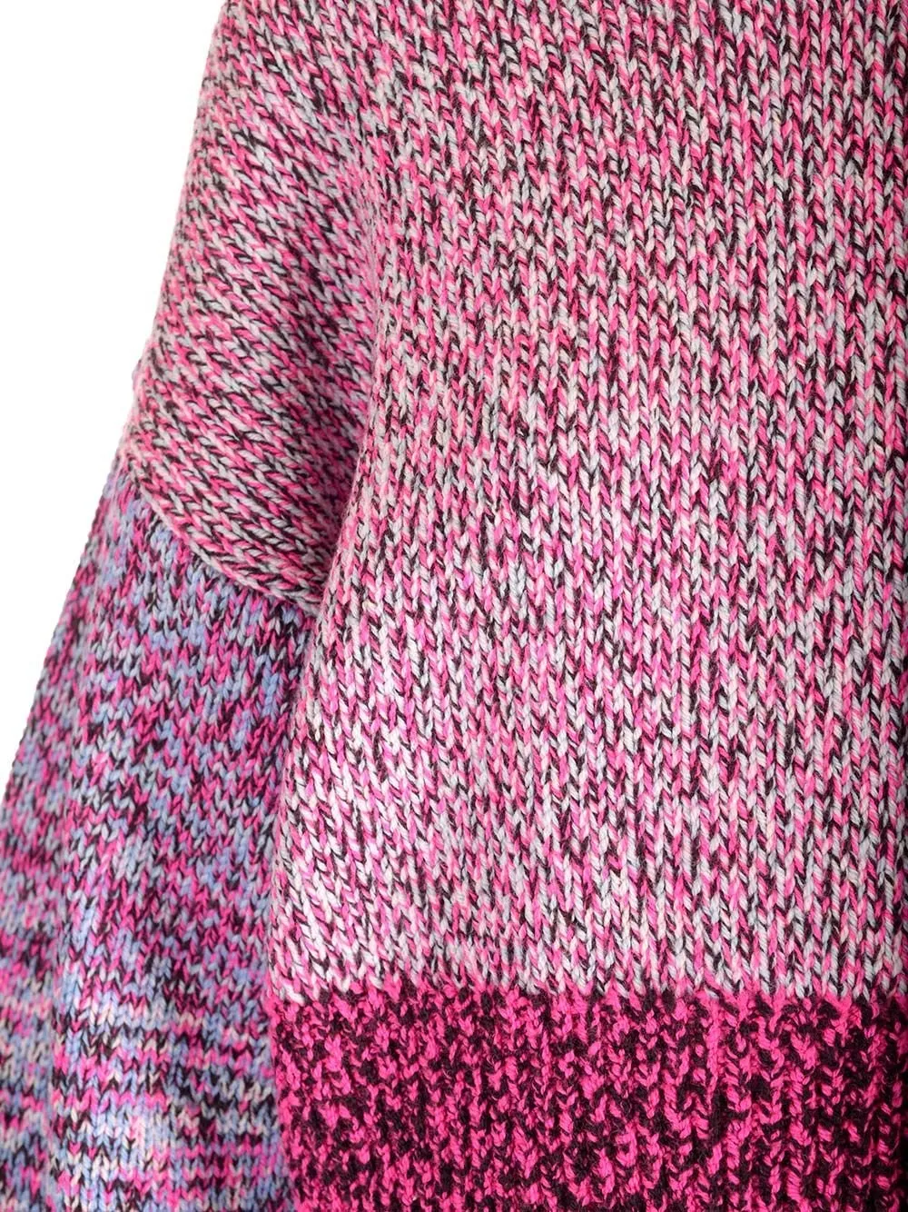 Balloon Sleeved Crewneck Cropped Jumper