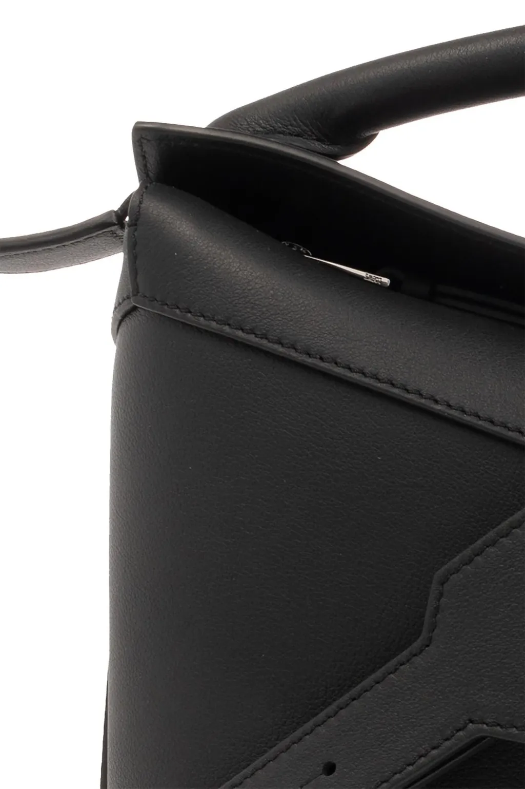 Puzzle Edge Top Handle Bag