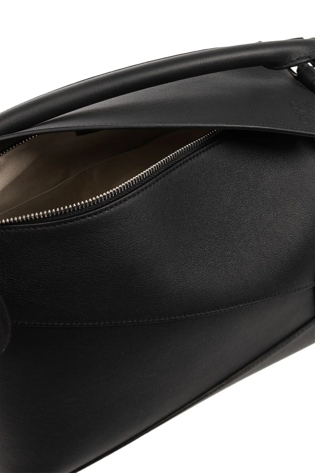 Puzzle Edge Top Handle Bag