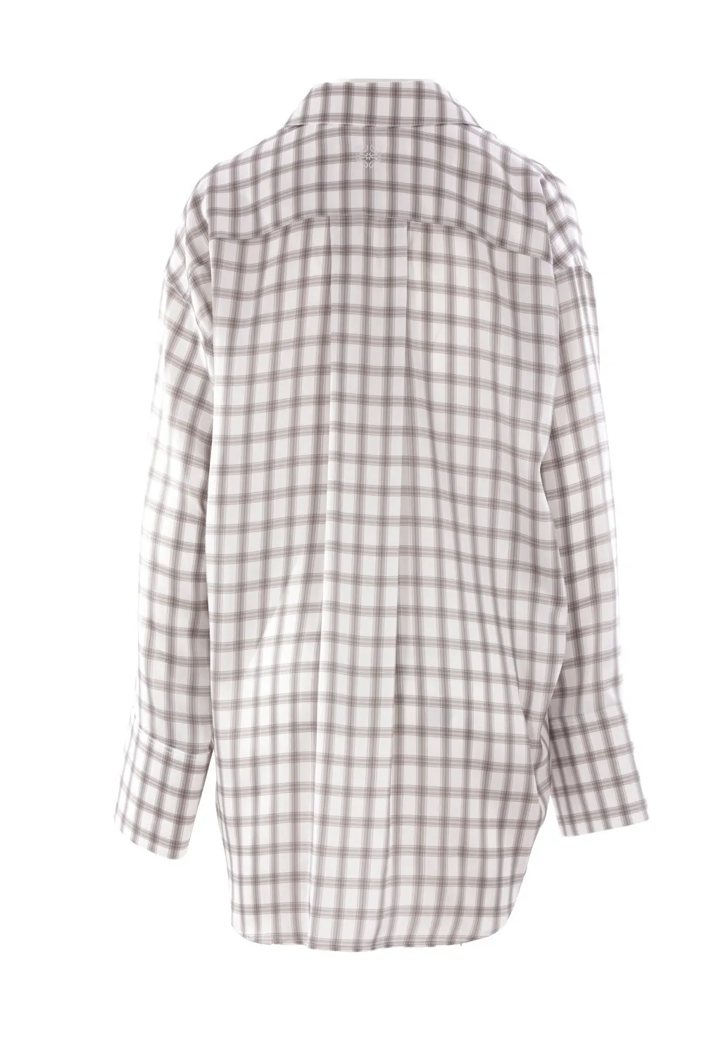 Checked Satin Shirt