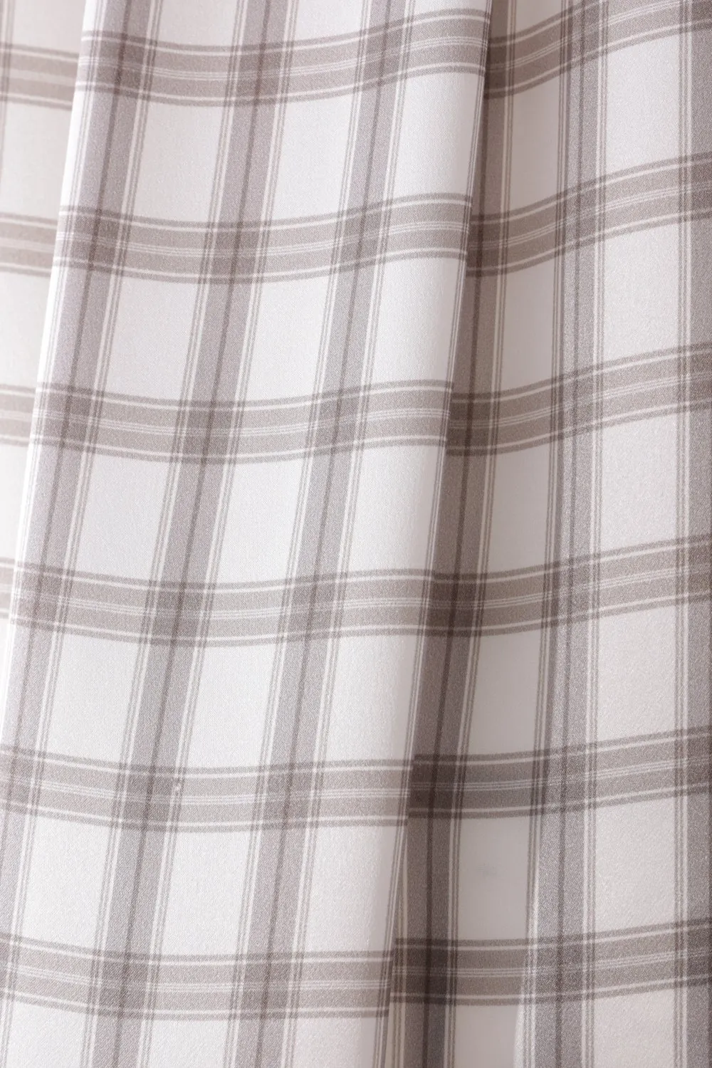Checked Satin Shirt