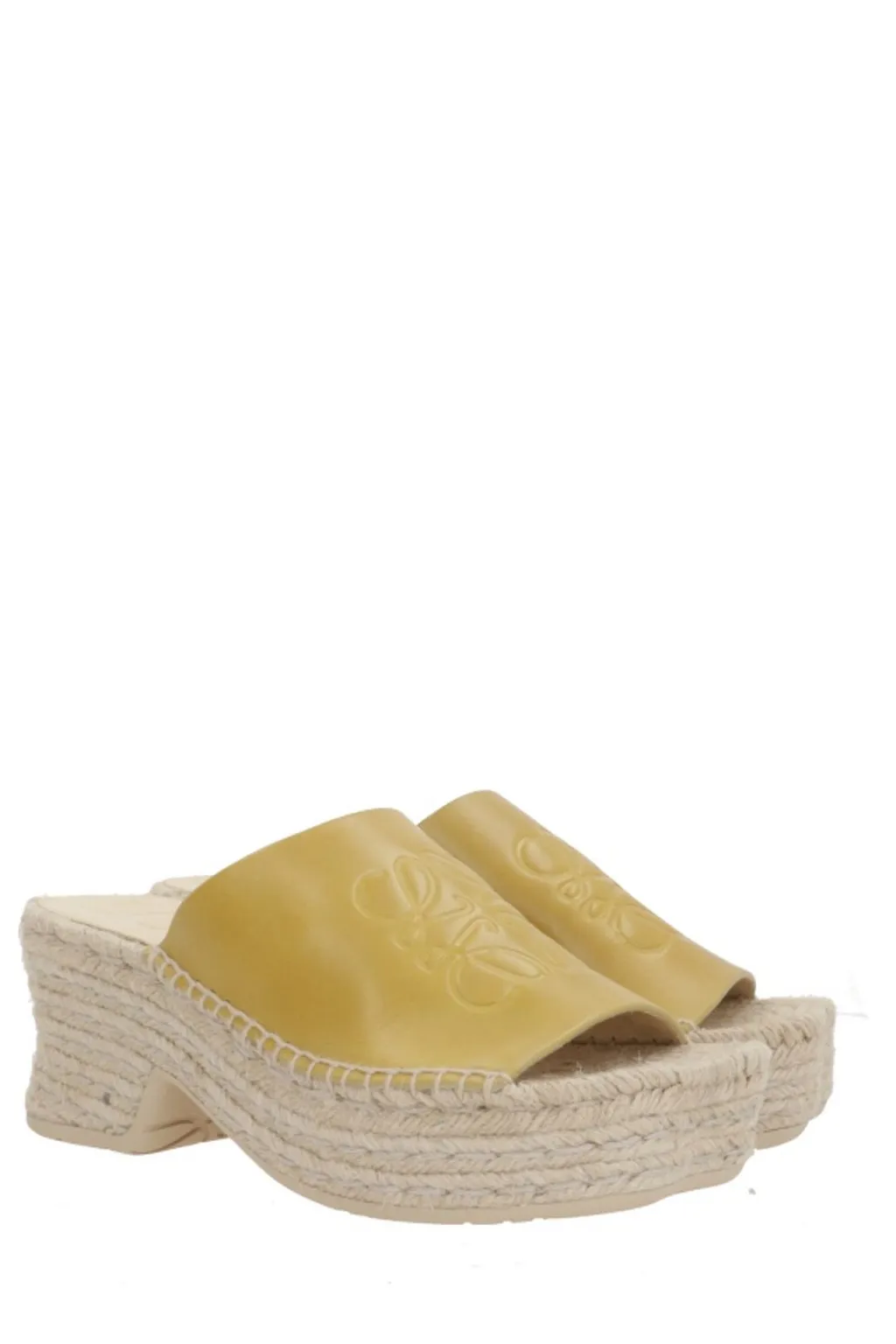 Petal Espadrille Platform Slides