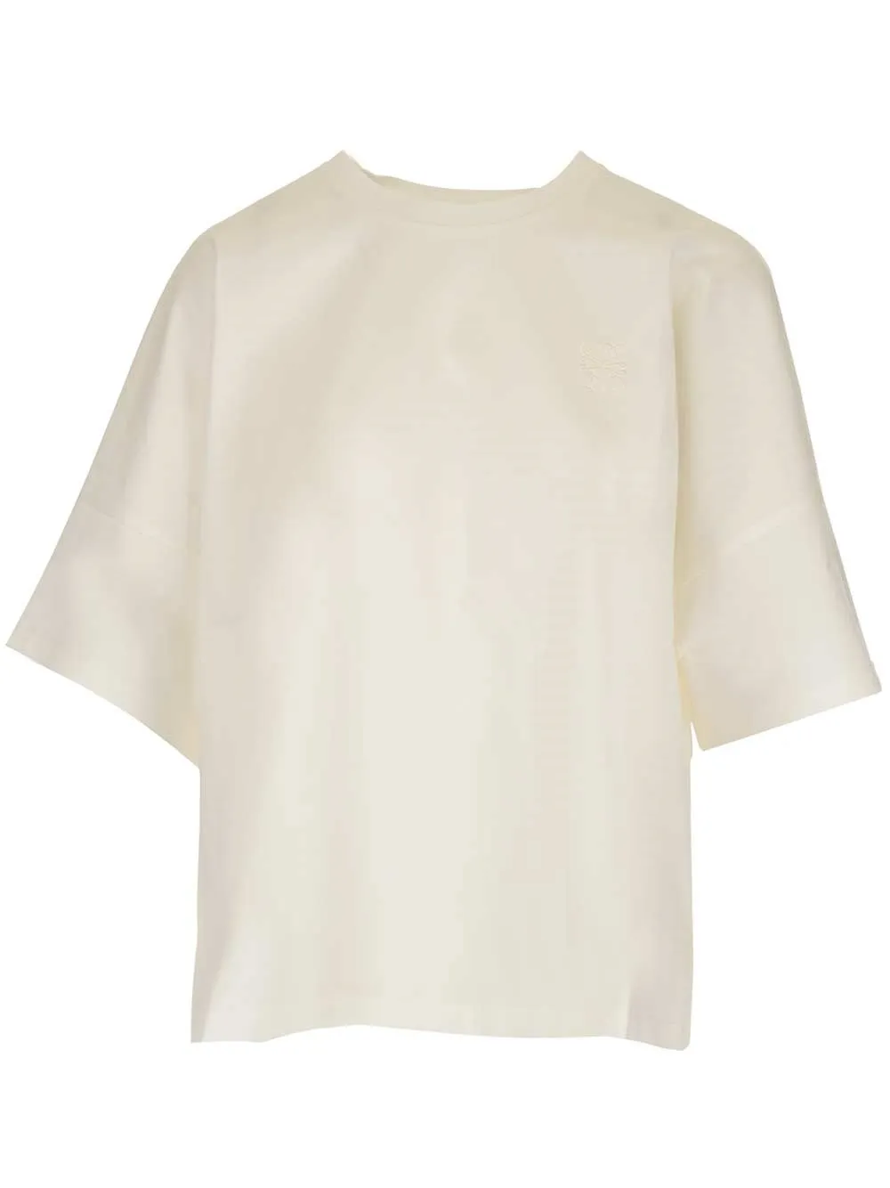Anagram Embroidered Cropped T-Shirt