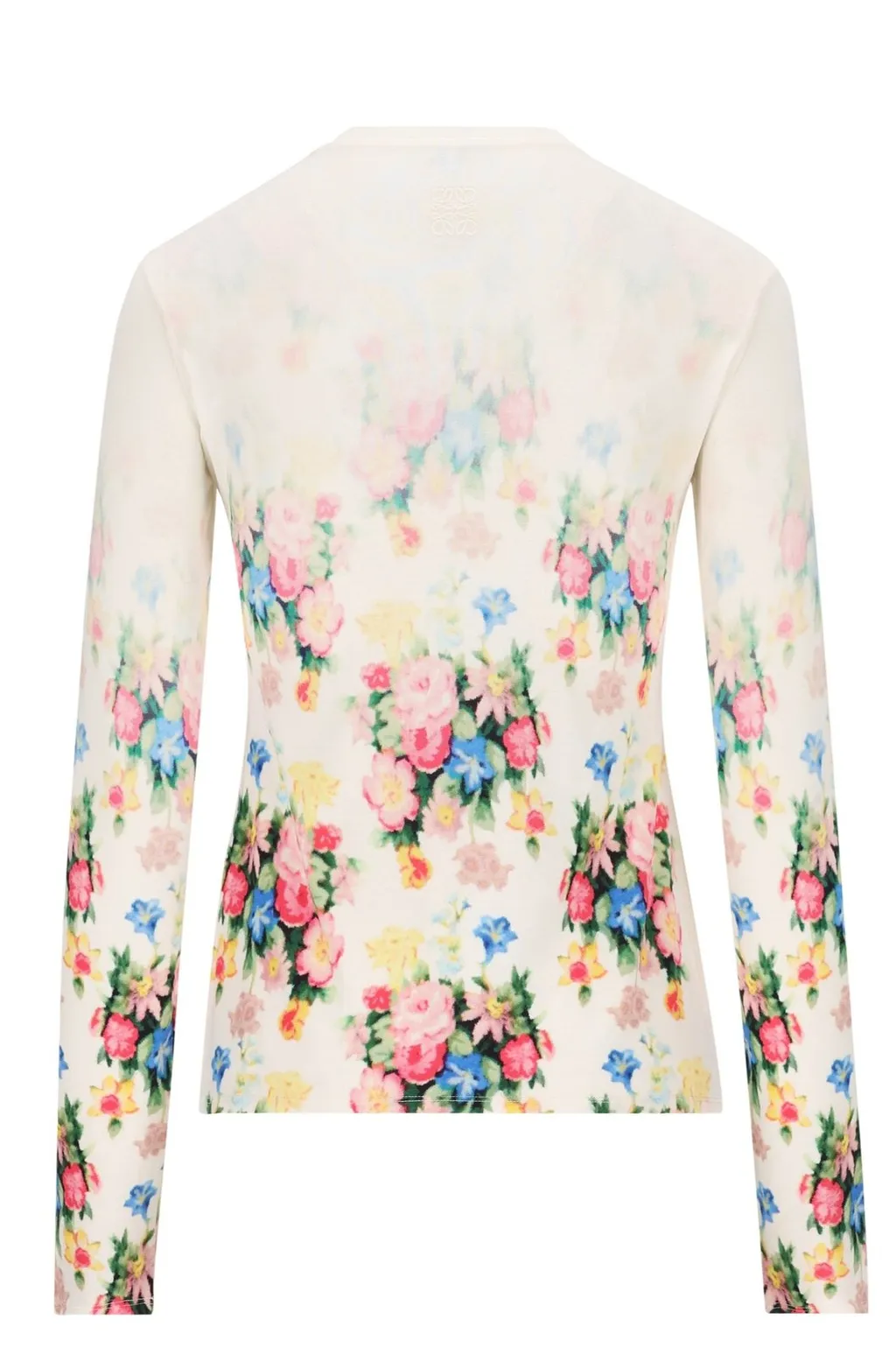 Floral-Printed Long Sleeved Top