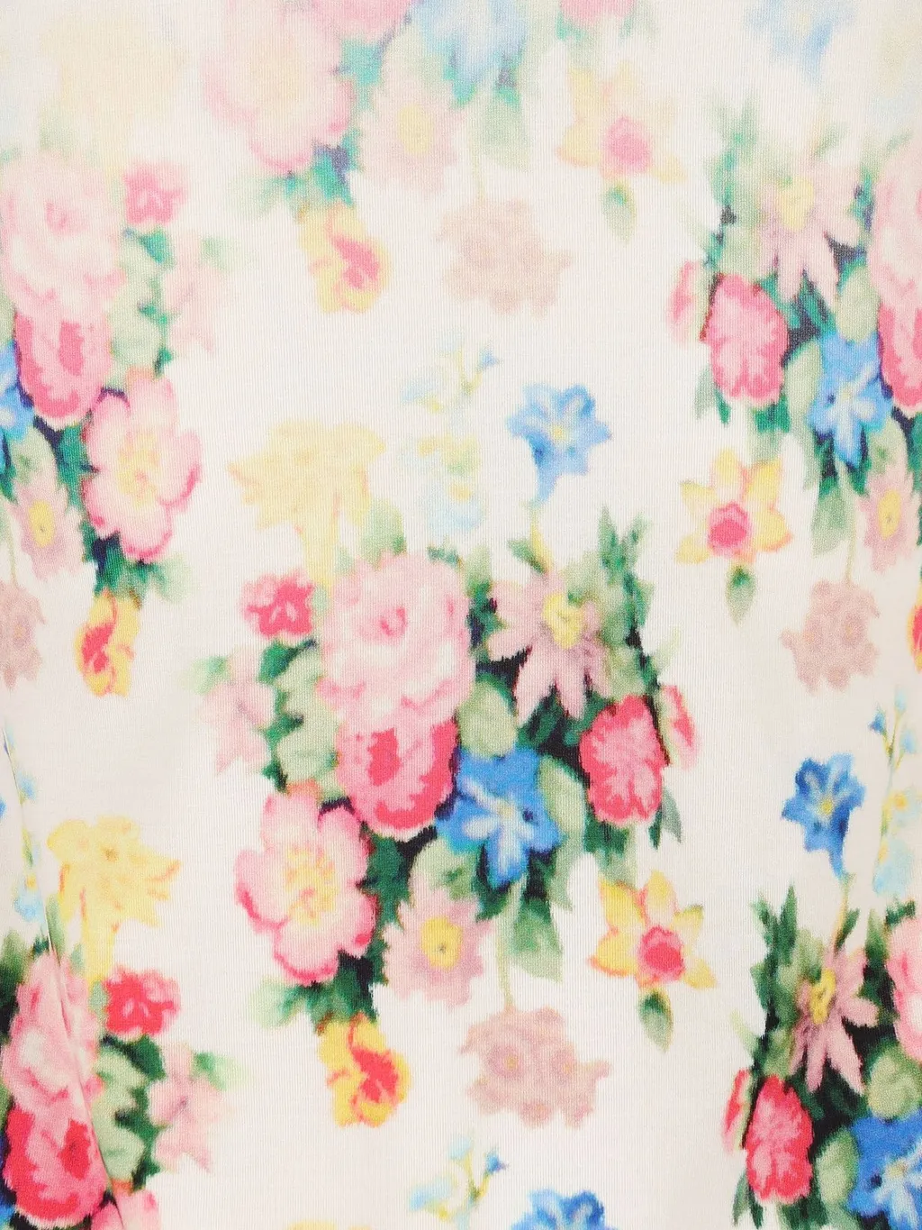 Floral-Printed Long Sleeved Top