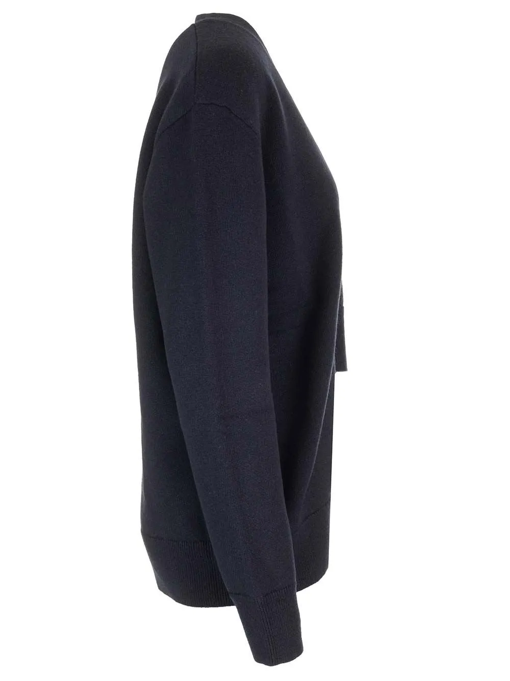 V-Neck Asymmetric Cardigan
