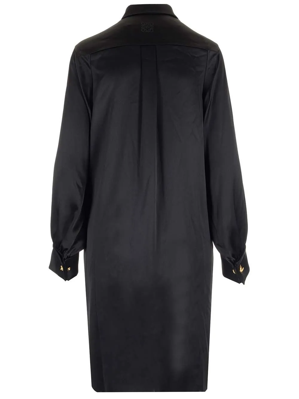 Draped Shirt Dress