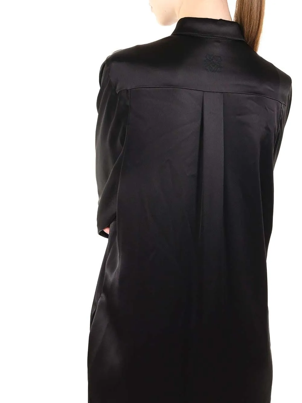Draped Shirt Dress
