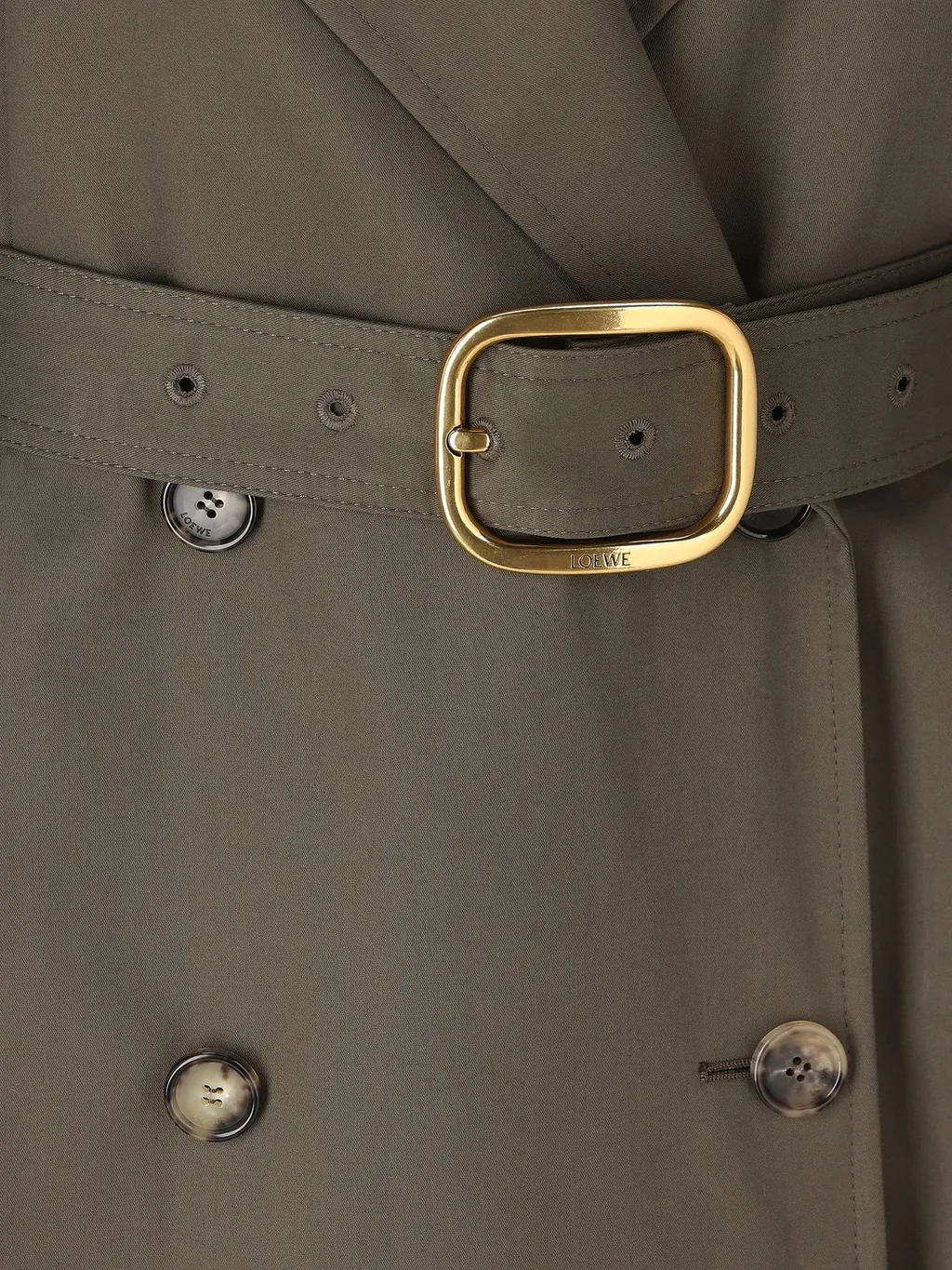 Double Breasted Belted Trench Coat