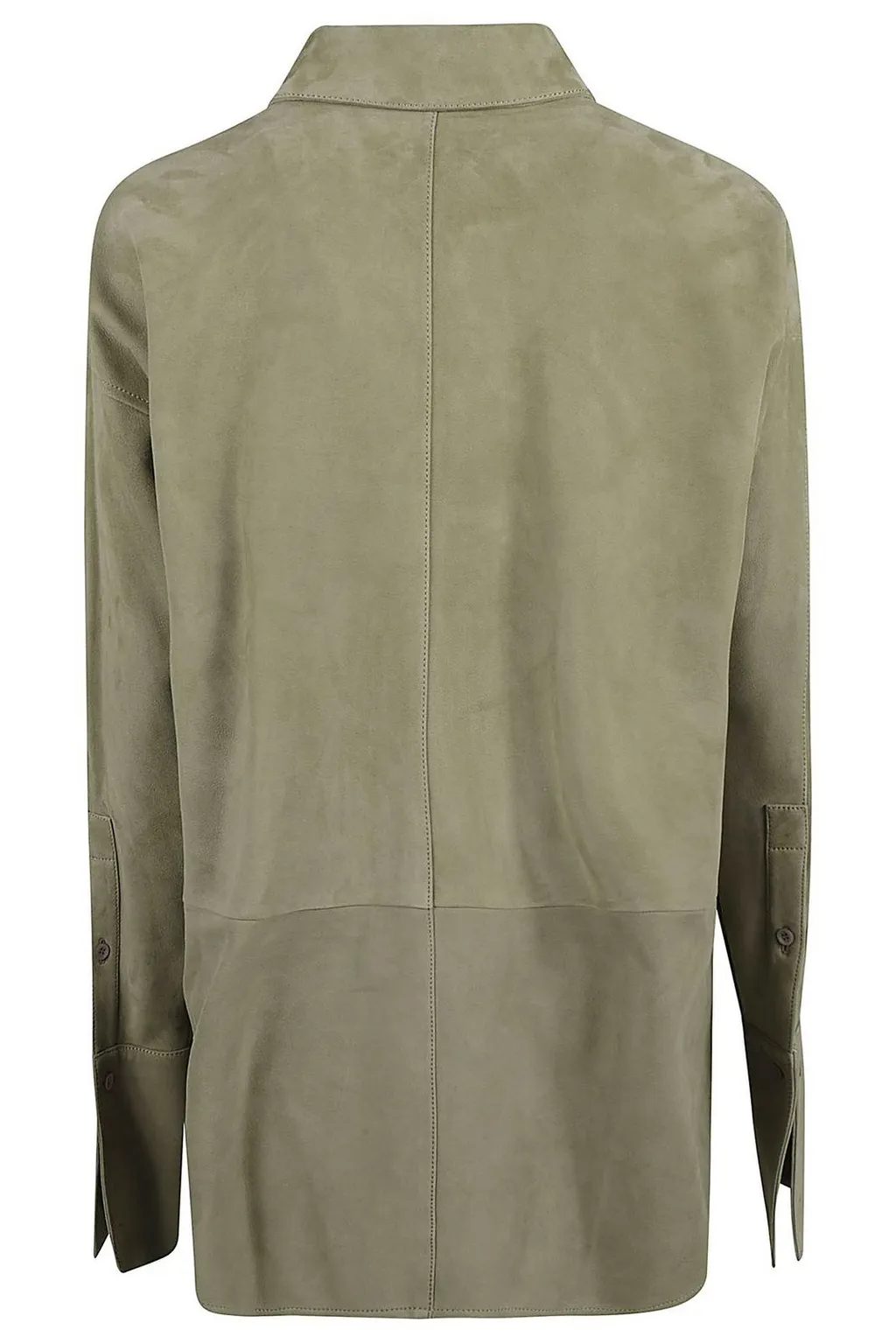 Long-Sleeved Draped Shirt